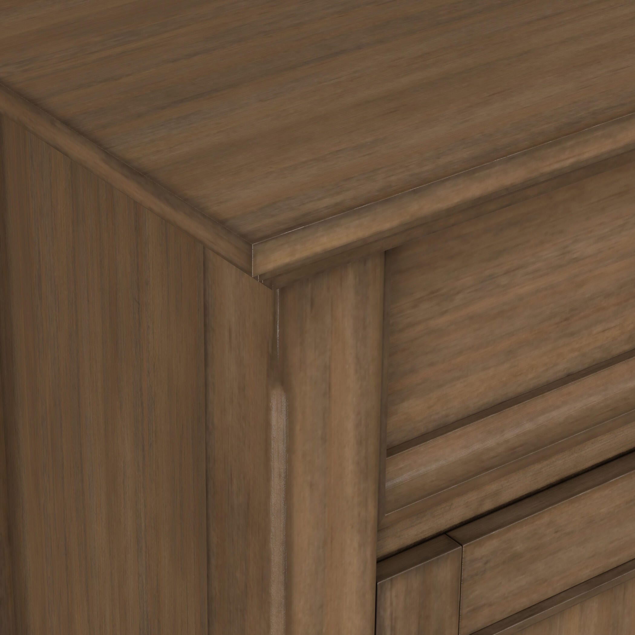 Simpli Home Amherst 36" Accent Cabinet, Rustic Natural Aged Brown, large