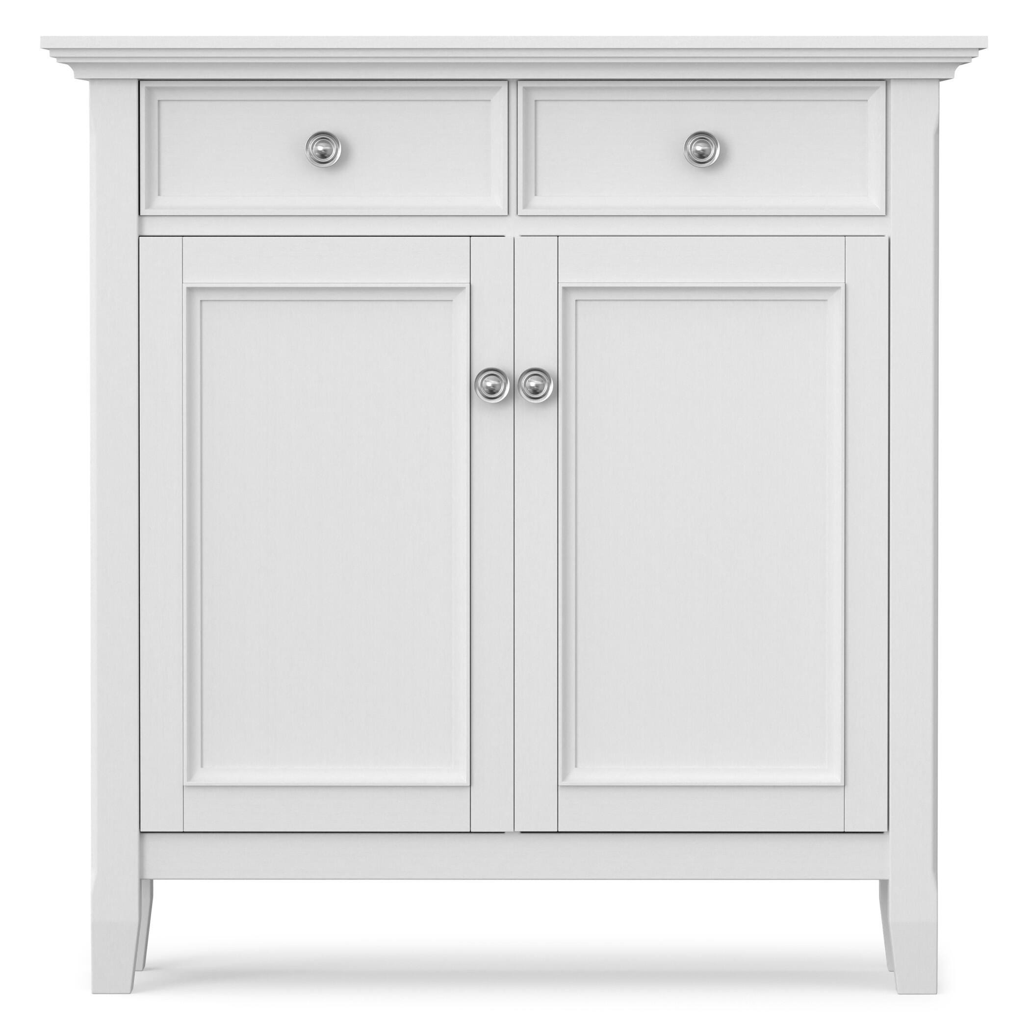 Simpli Home Amherst 36" Accent Cabinet, White, large