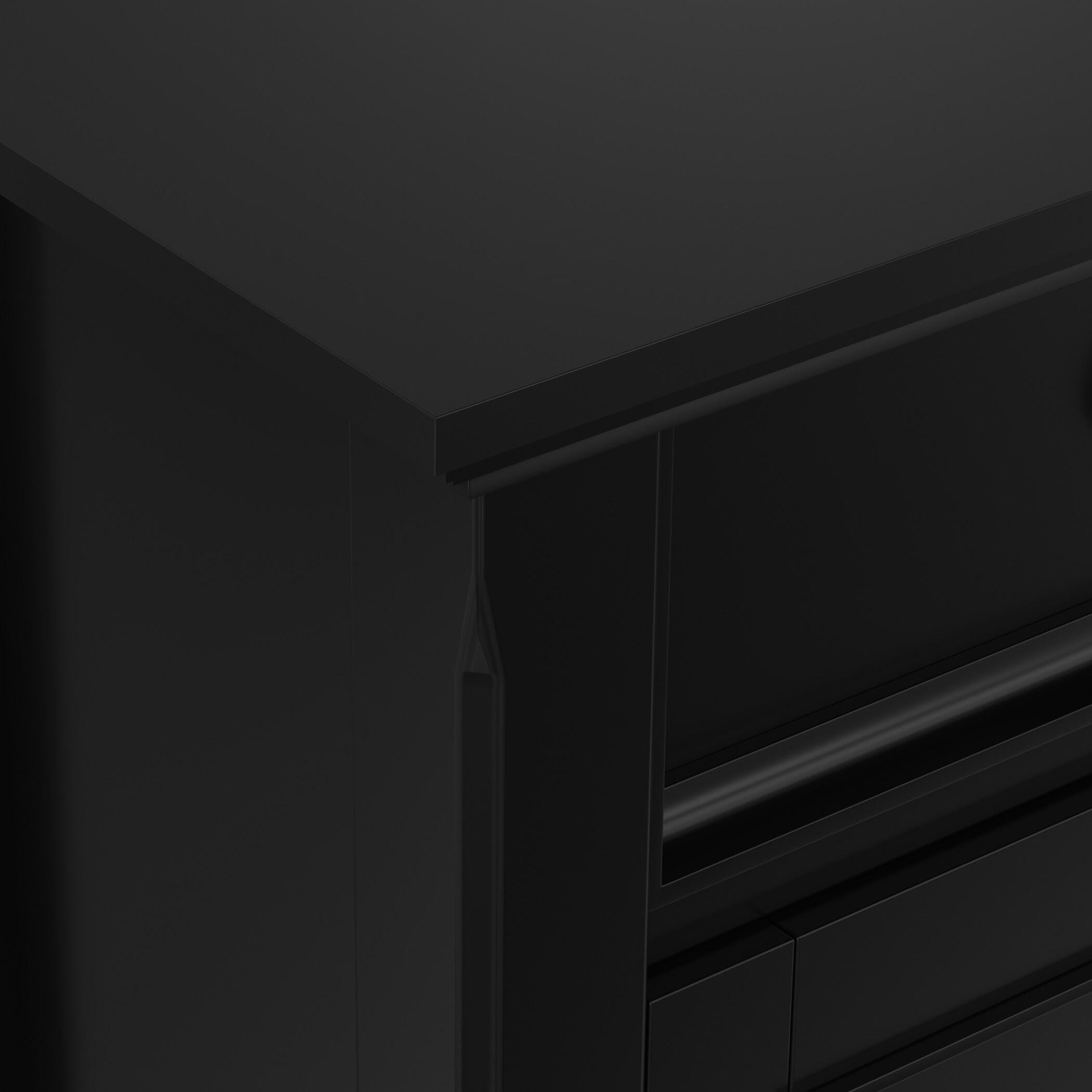 Simpli Home Amherst 36" Accent Cabinet, Black, large