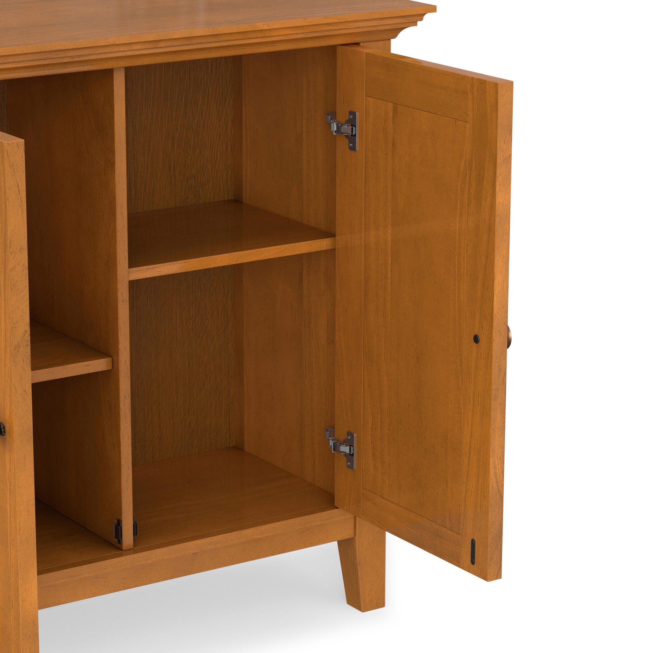 Simpli Home Amherst 32" Accent Cabinet, Light Golden Brown, large