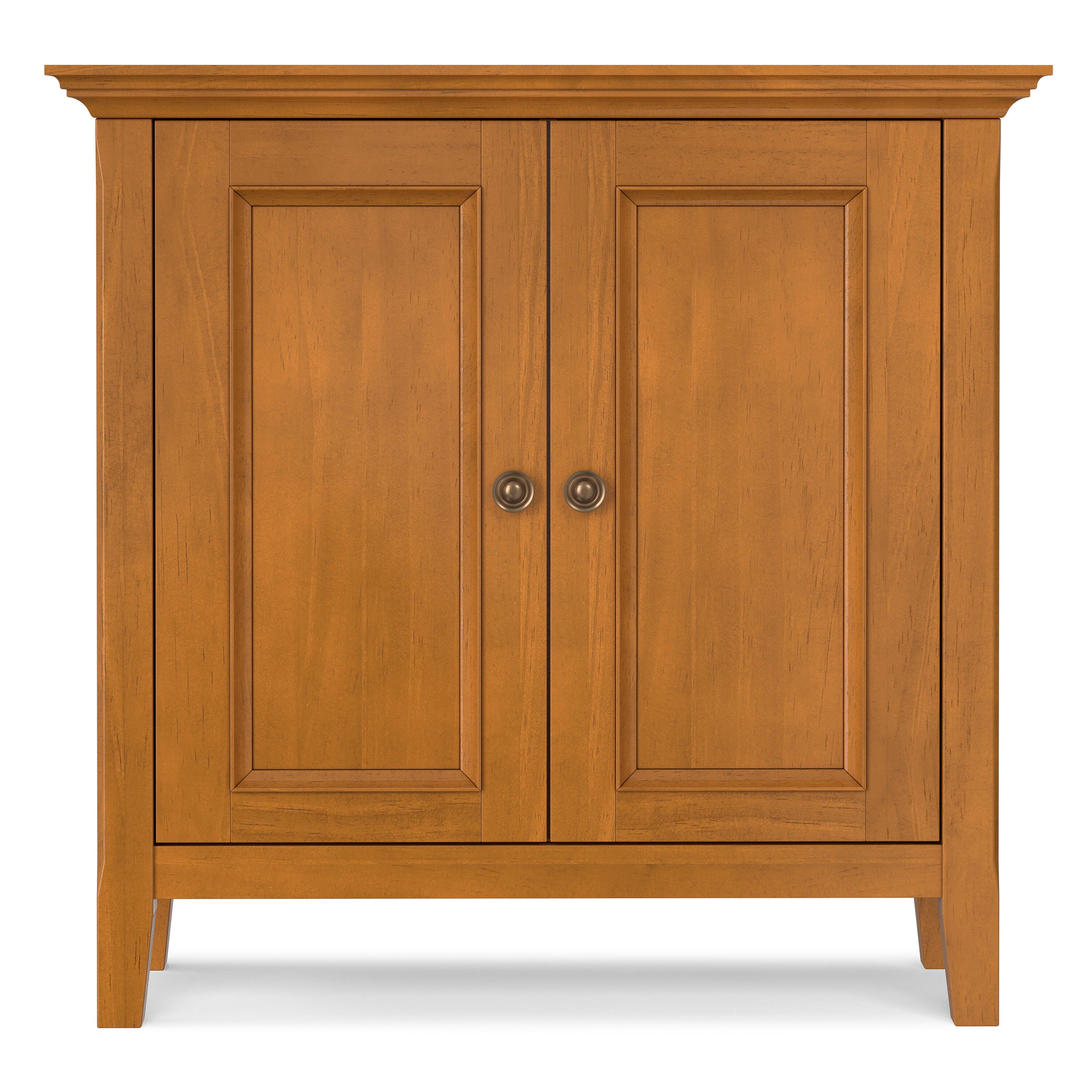 Simpli Home Amherst 32" Accent Cabinet, Light Golden Brown, large