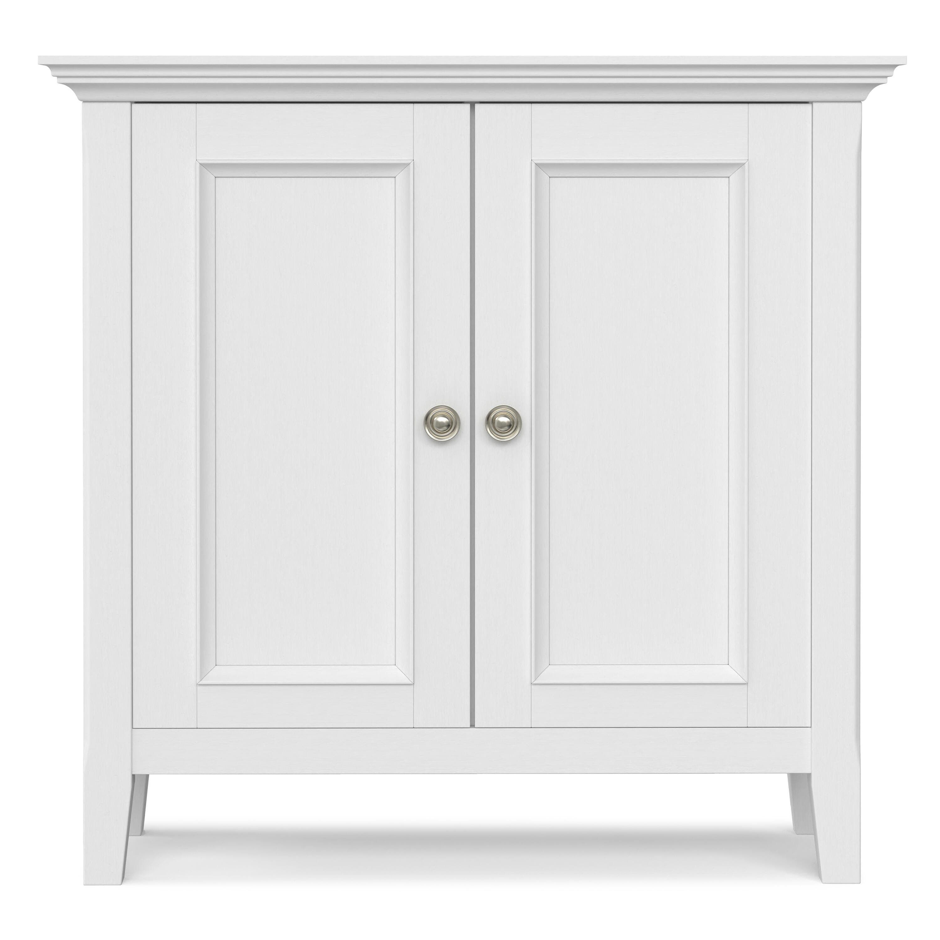 Simpli Home Amherst 32" Accent Cabinet, White, large