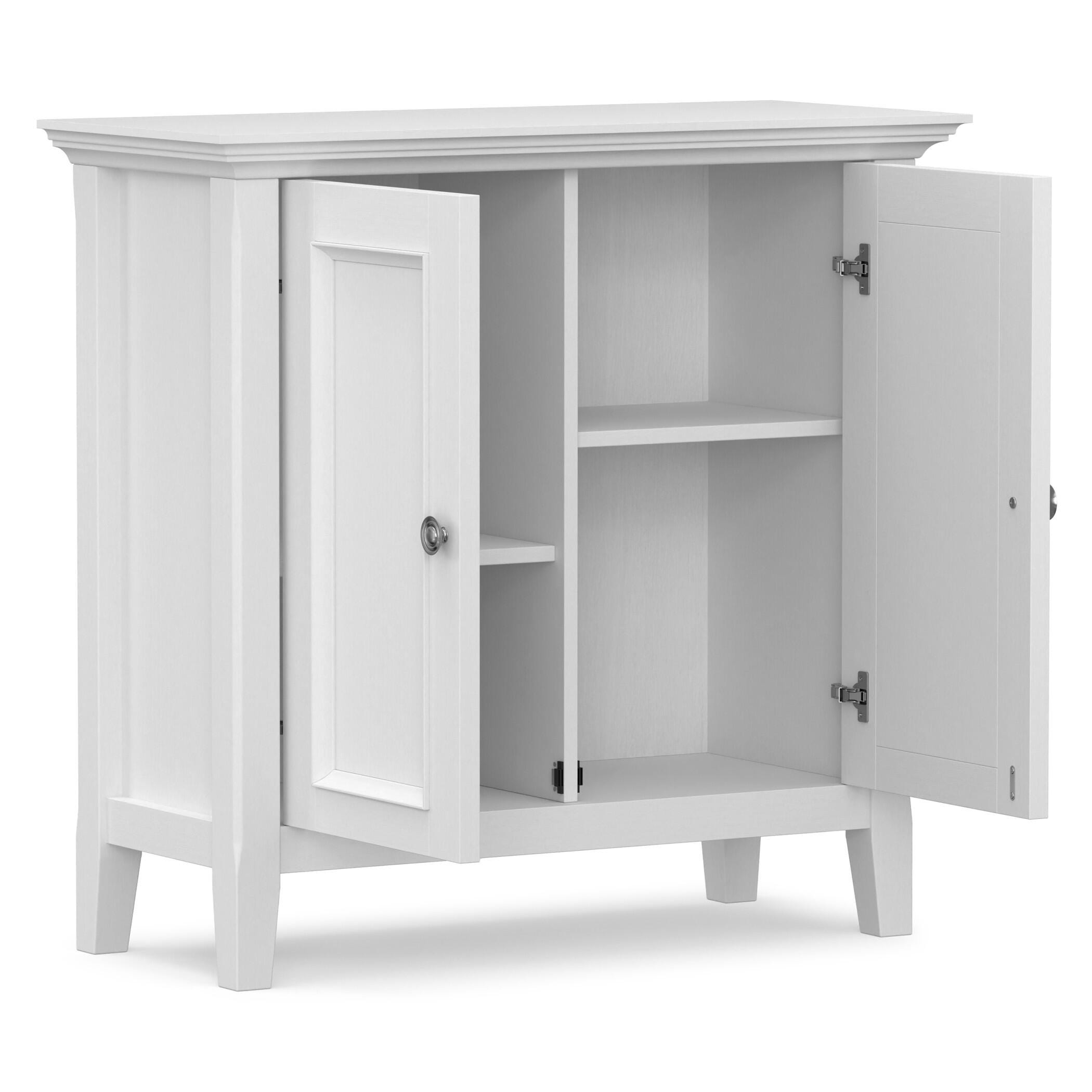 Simpli Home Amherst 32" Accent Cabinet, White, large