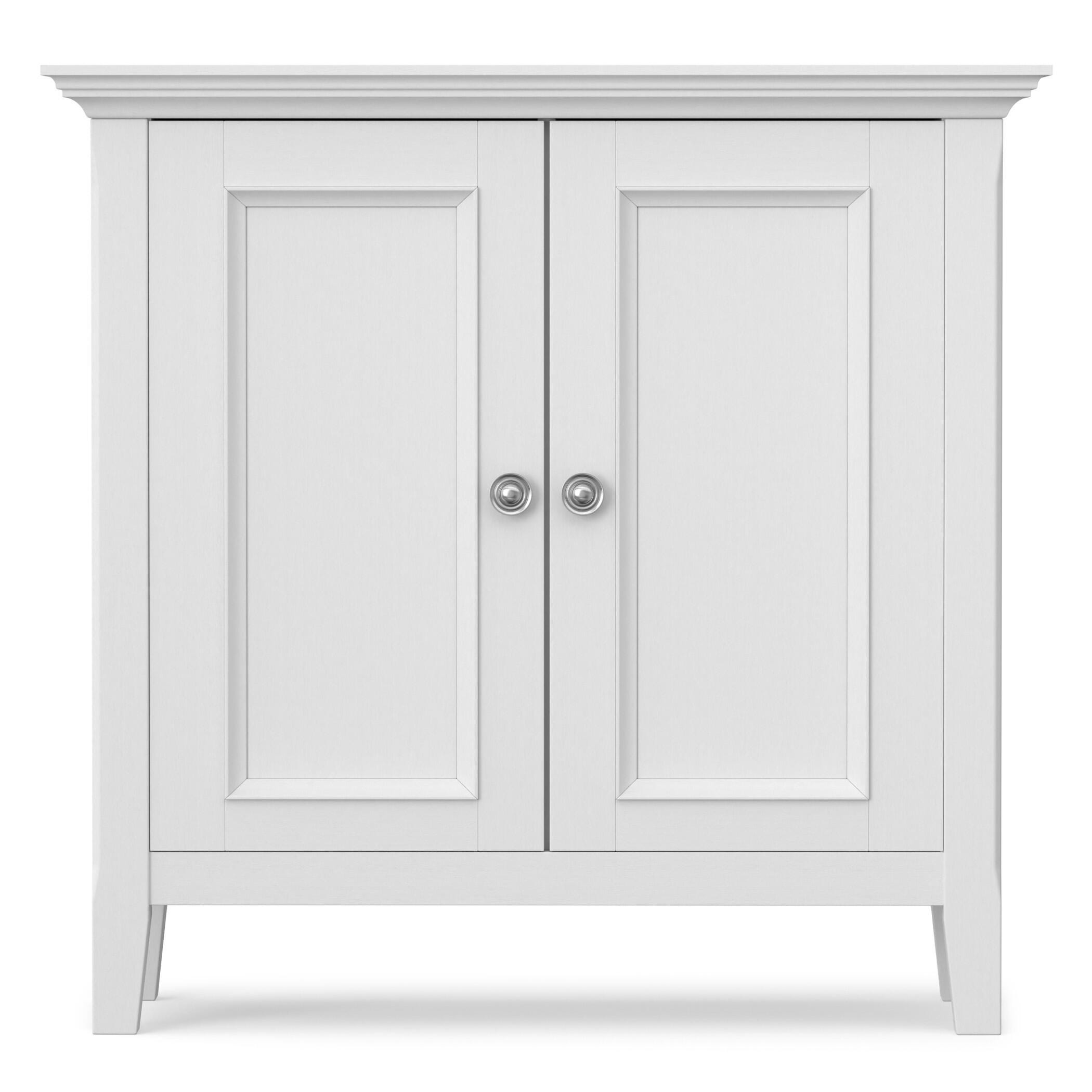 Simpli Home Amherst 32" Accent Cabinet, White, large