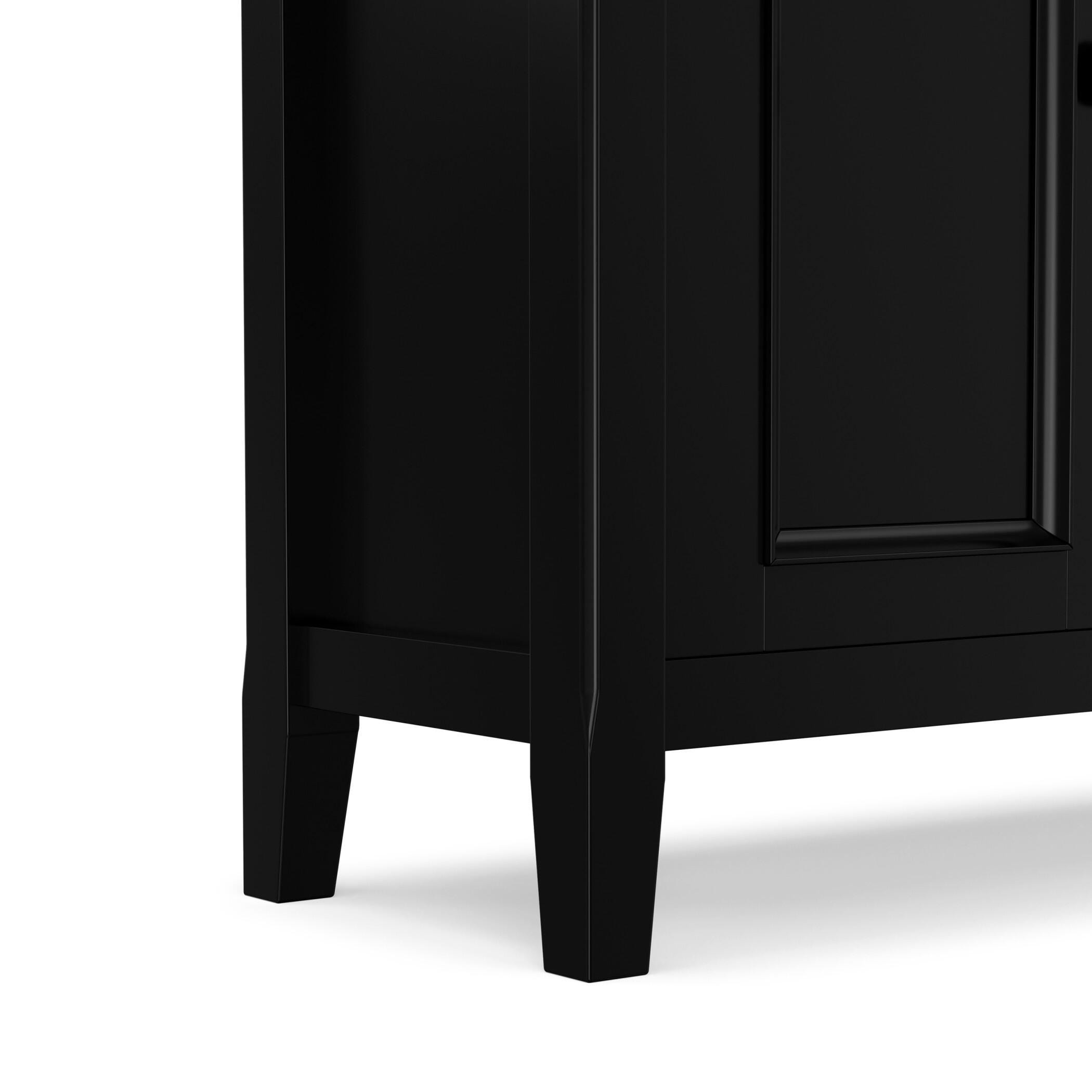 Simpli Home Amherst 32" Accent Cabinet, Black, large