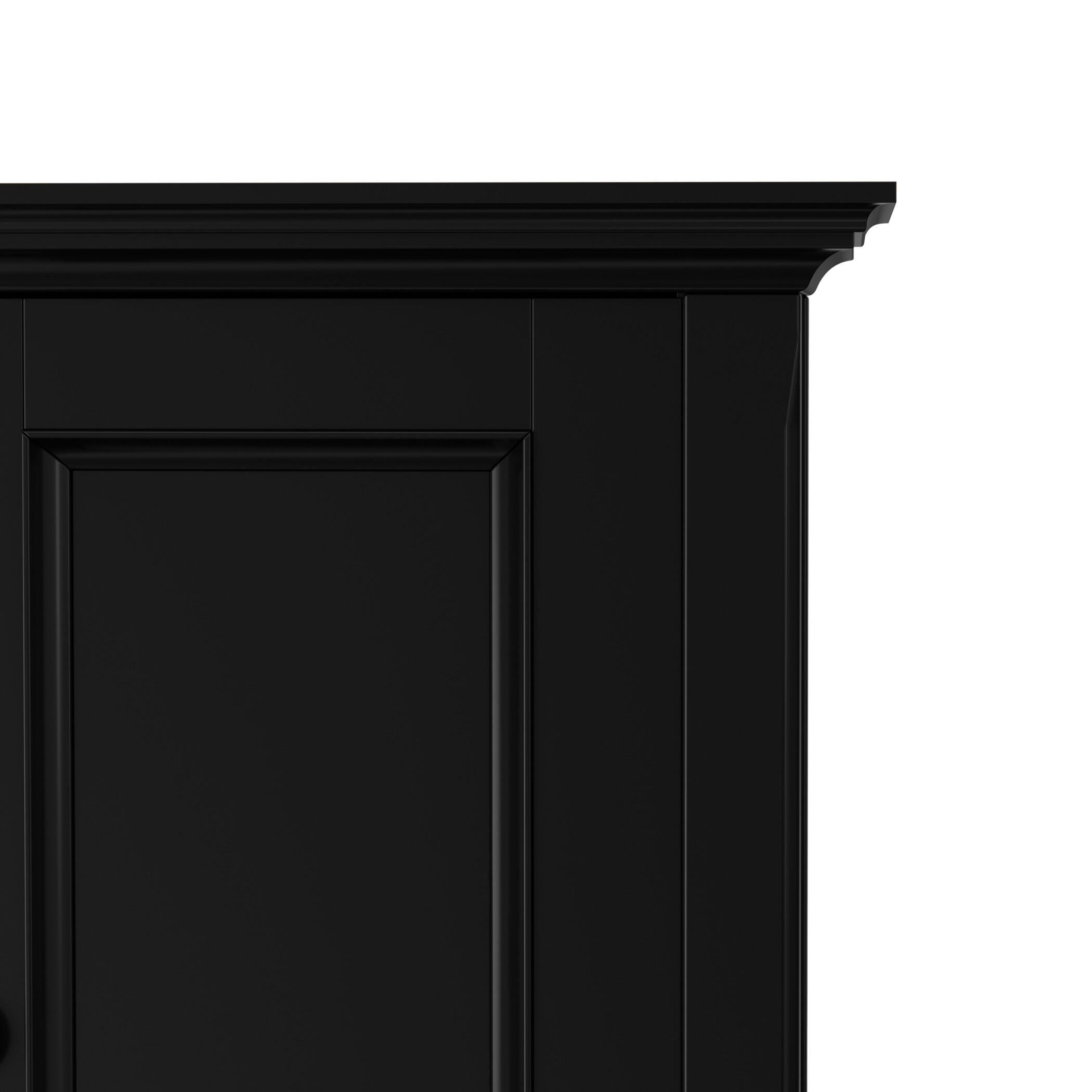 Simpli Home Amherst 32" Accent Cabinet, Black, large