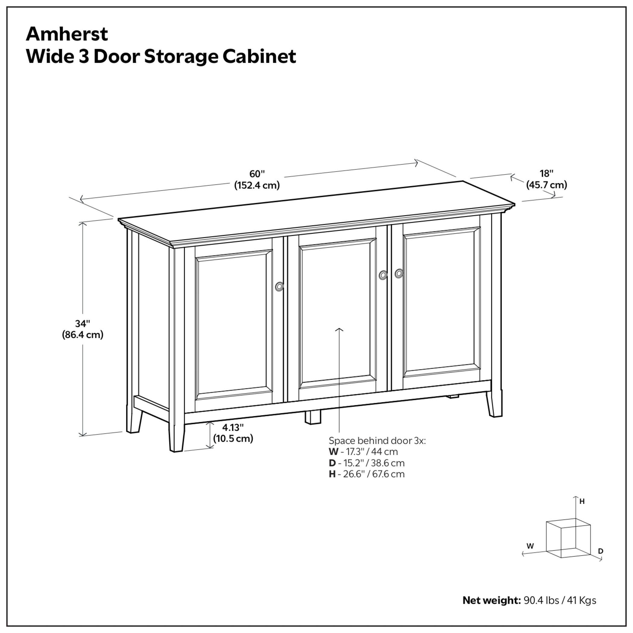 Simpli Home Amherst 60" Accent Cabinet, , large