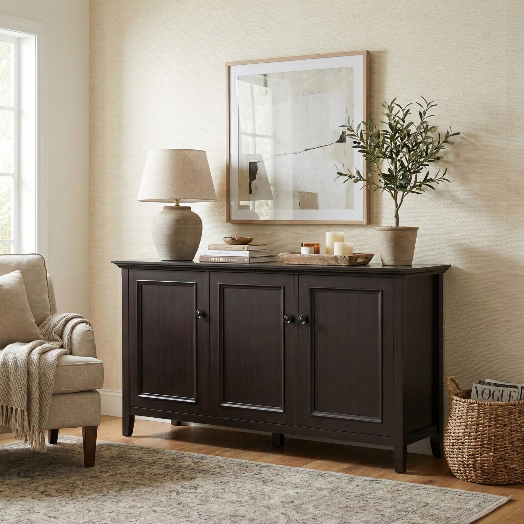 Simpli Home Amherst 60" Accent Cabinet, , large