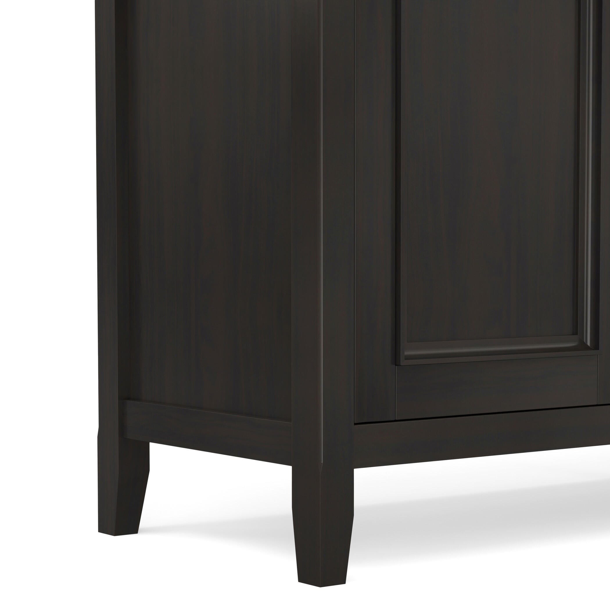 Simpli Home Amherst 66" Accent Cabinet, Hickory Brown, large