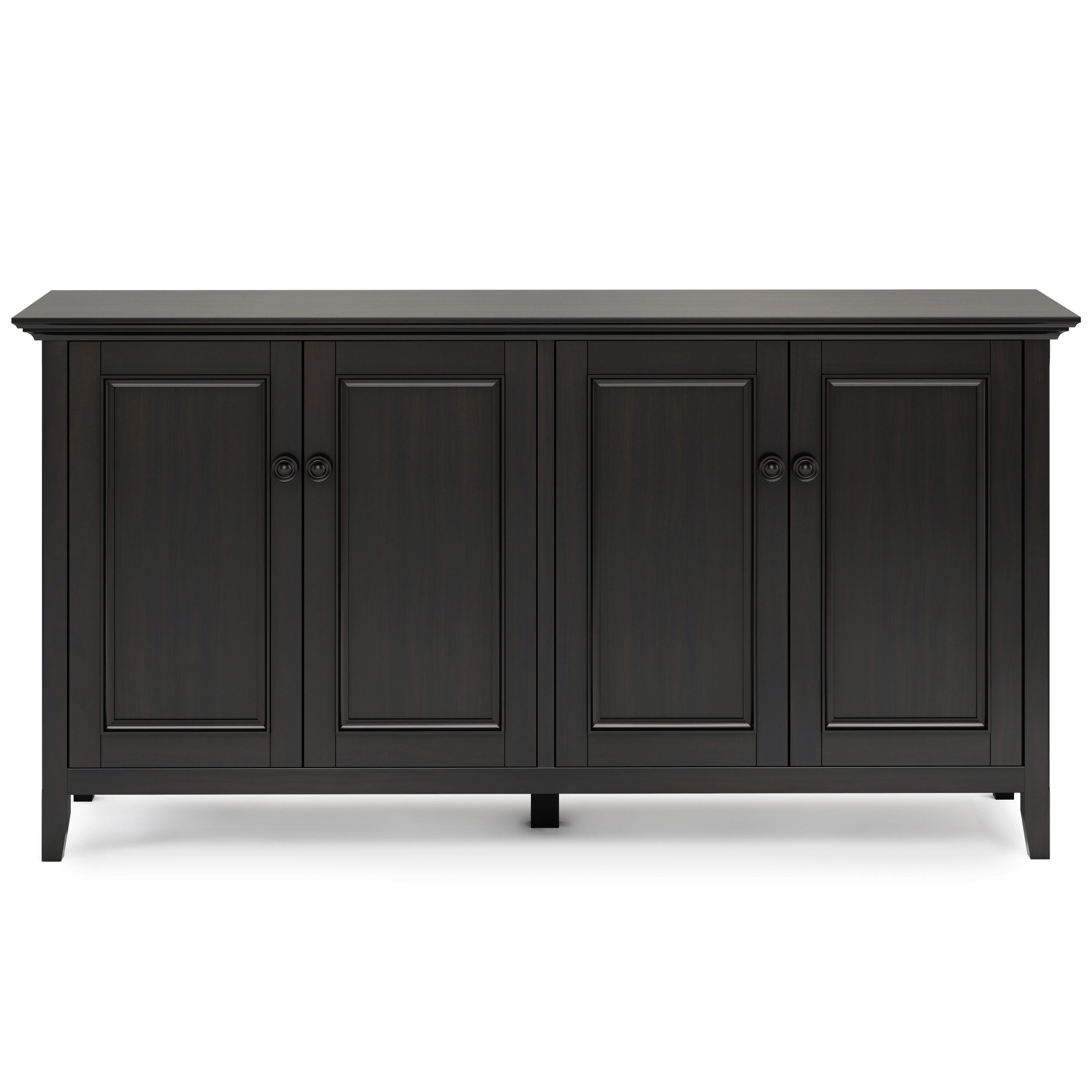 Simpli Home Amherst 66" Accent Cabinet, Hickory Brown, large