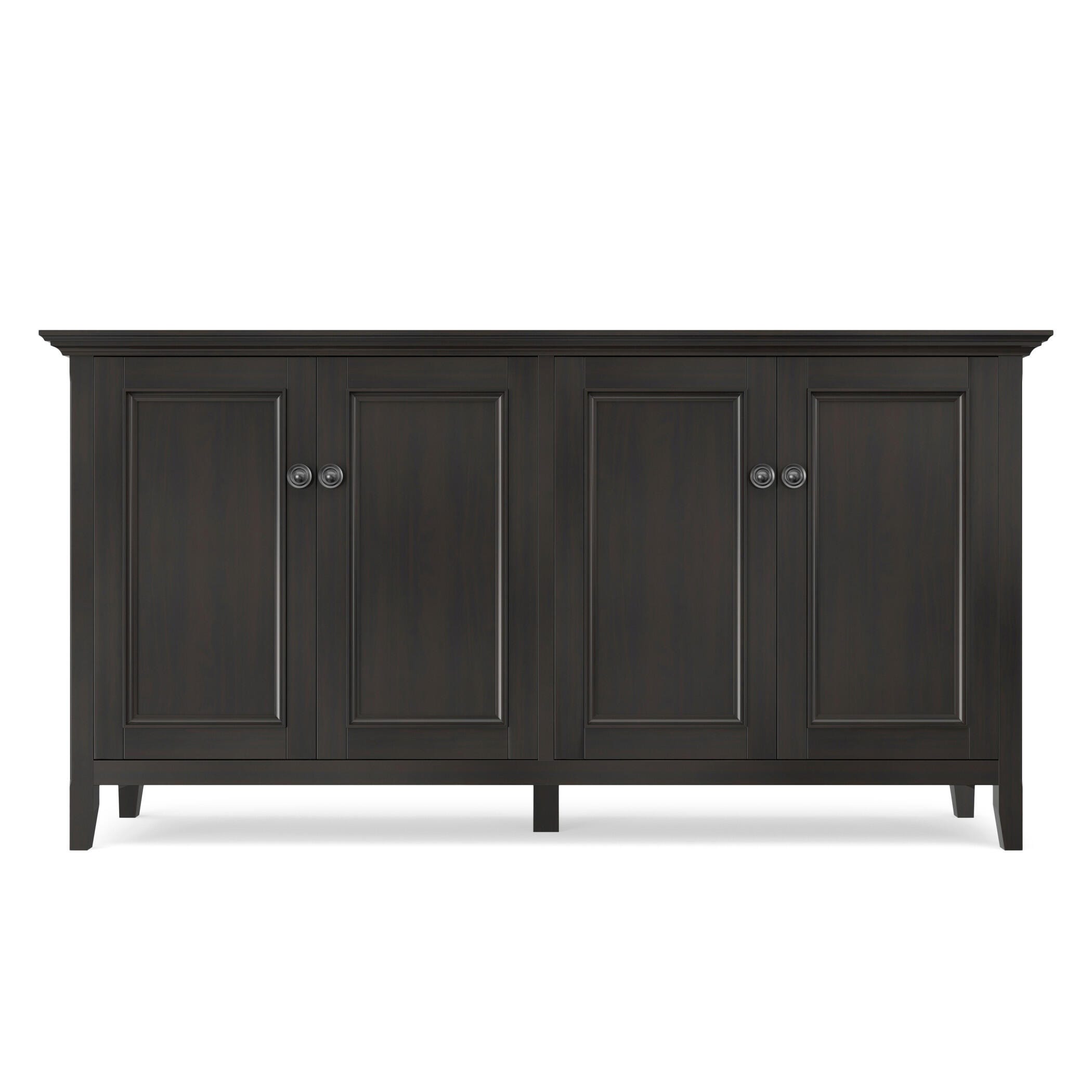 Simpli Home Amherst 66" Accent Cabinet, Hickory Brown, large