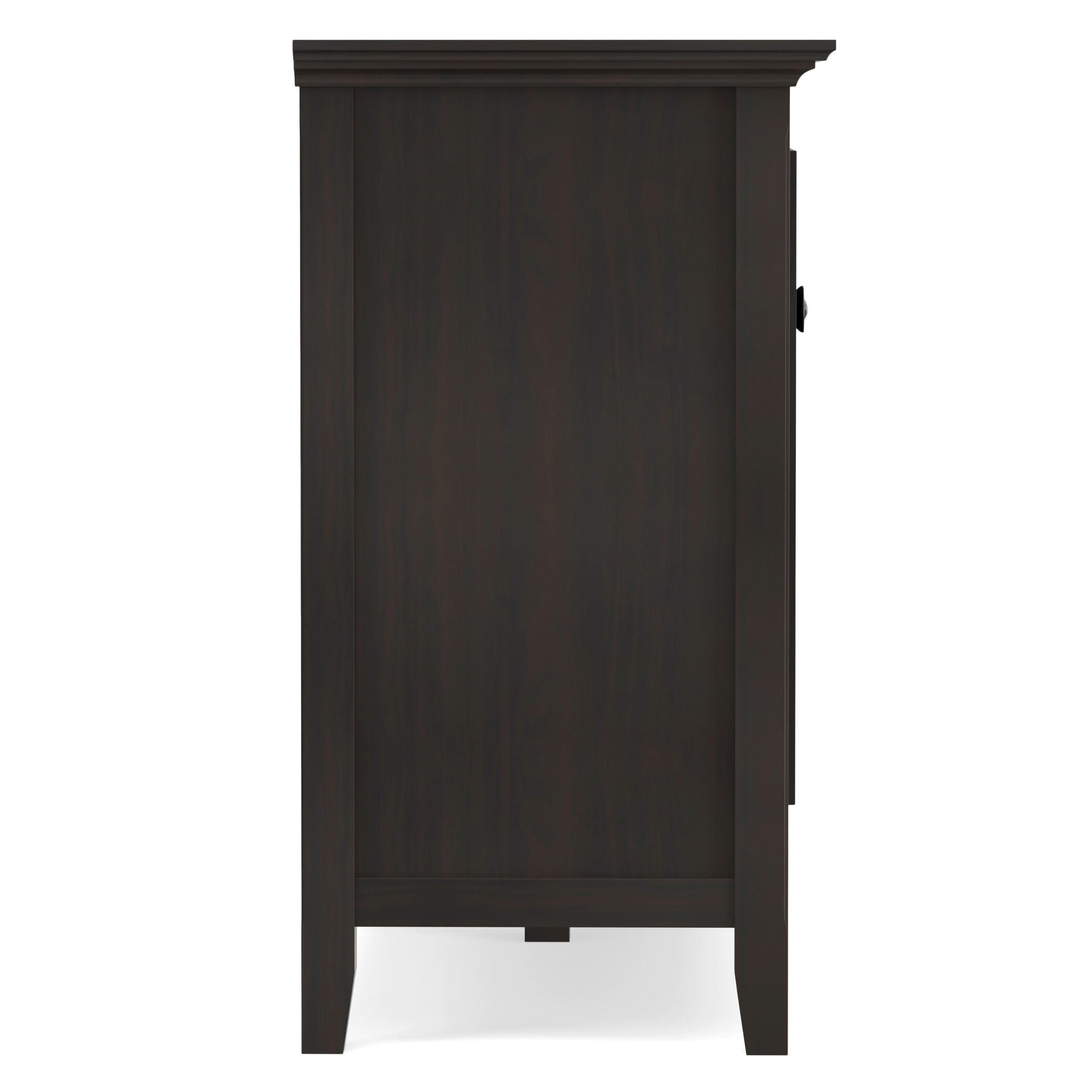 Simpli Home Amherst 66" Accent Cabinet, Hickory Brown, large