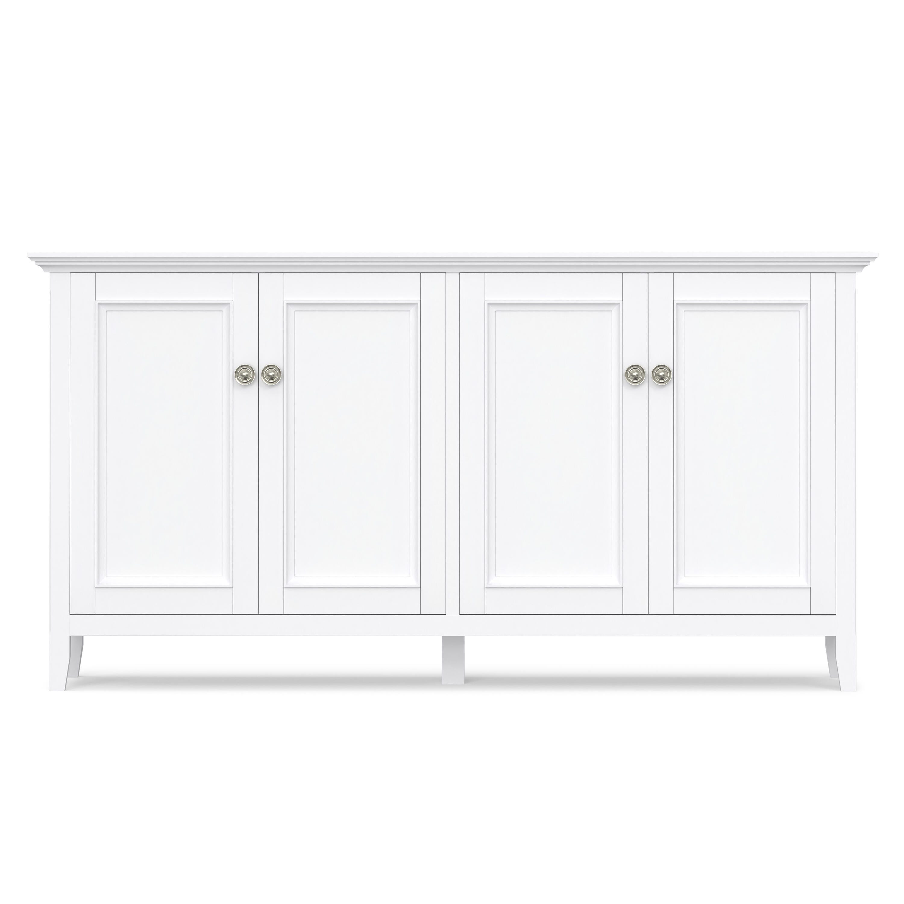 Simpli Home Amherst 66" Accent Cabinet, White, large