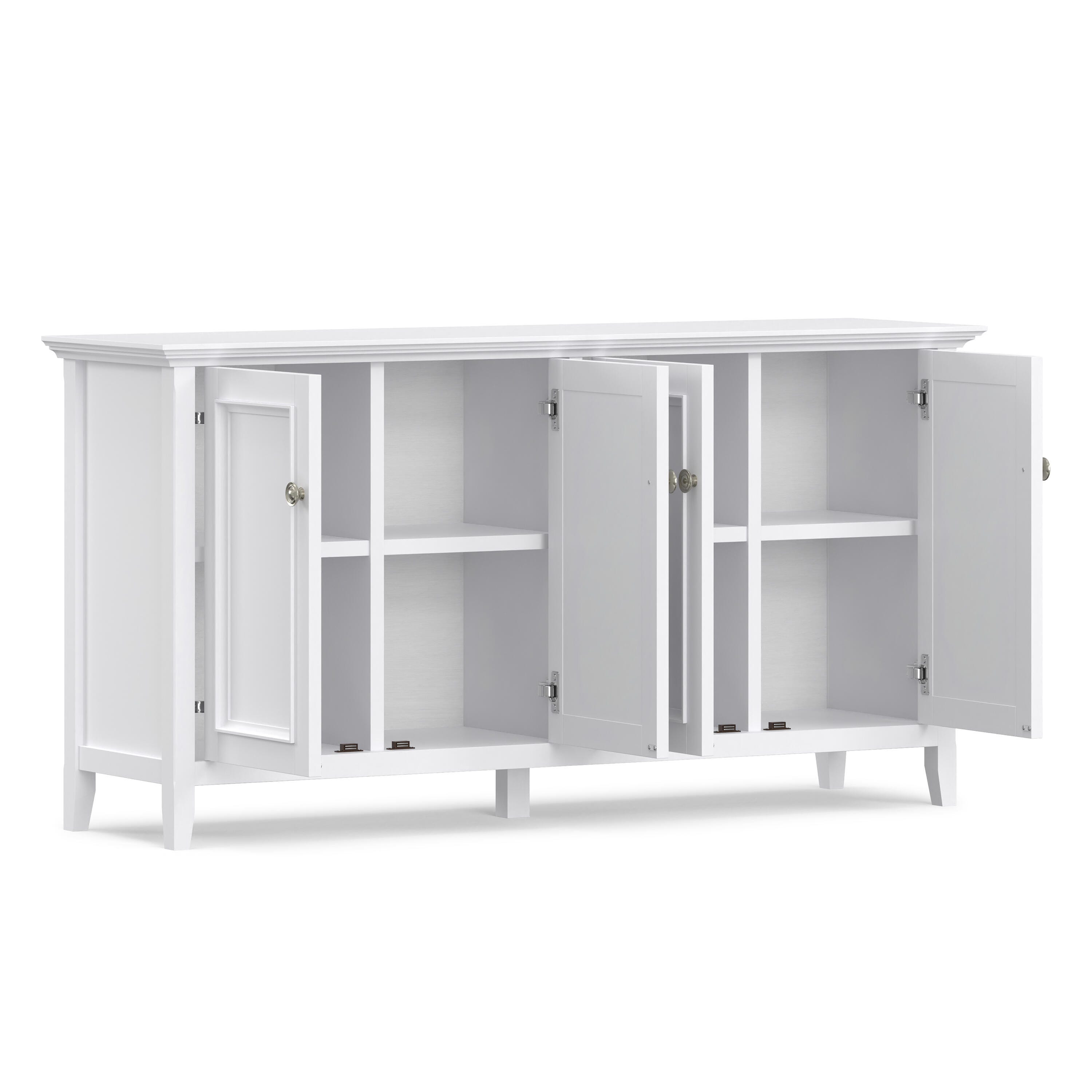 Simpli Home Amherst 66" Accent Cabinet, White, large
