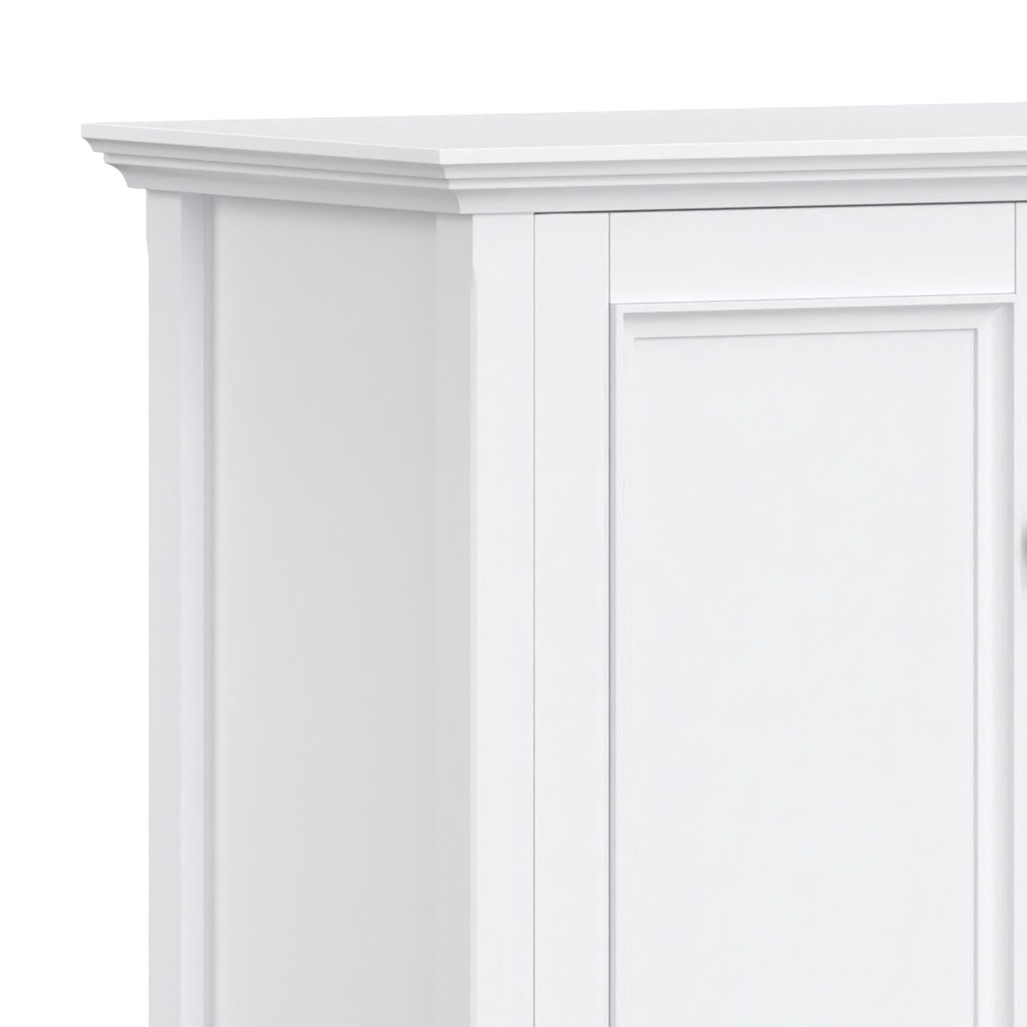 Simpli Home Amherst 66" Accent Cabinet, White, large