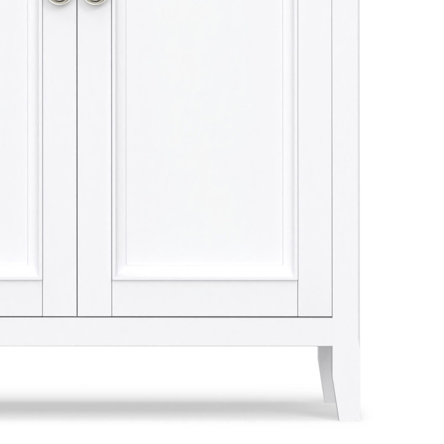 Simpli Home Amherst 66" Accent Cabinet, White, large