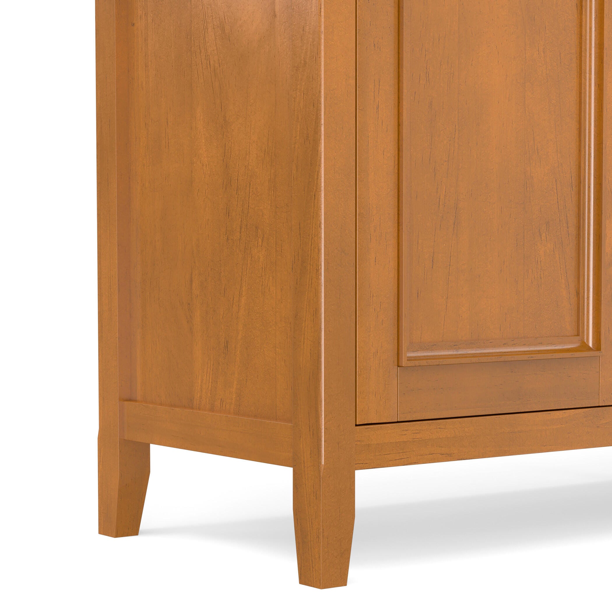Simpli Home Amherst 66" Accent Cabinet, Light Golden Brown, large
