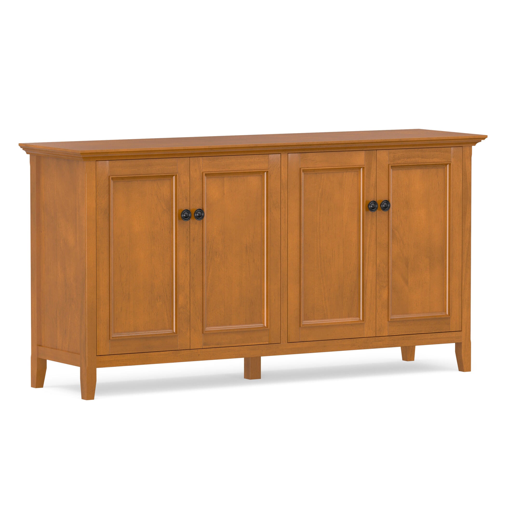 Simpli Home Amherst 66" Accent Cabinet, Light Golden Brown, large
