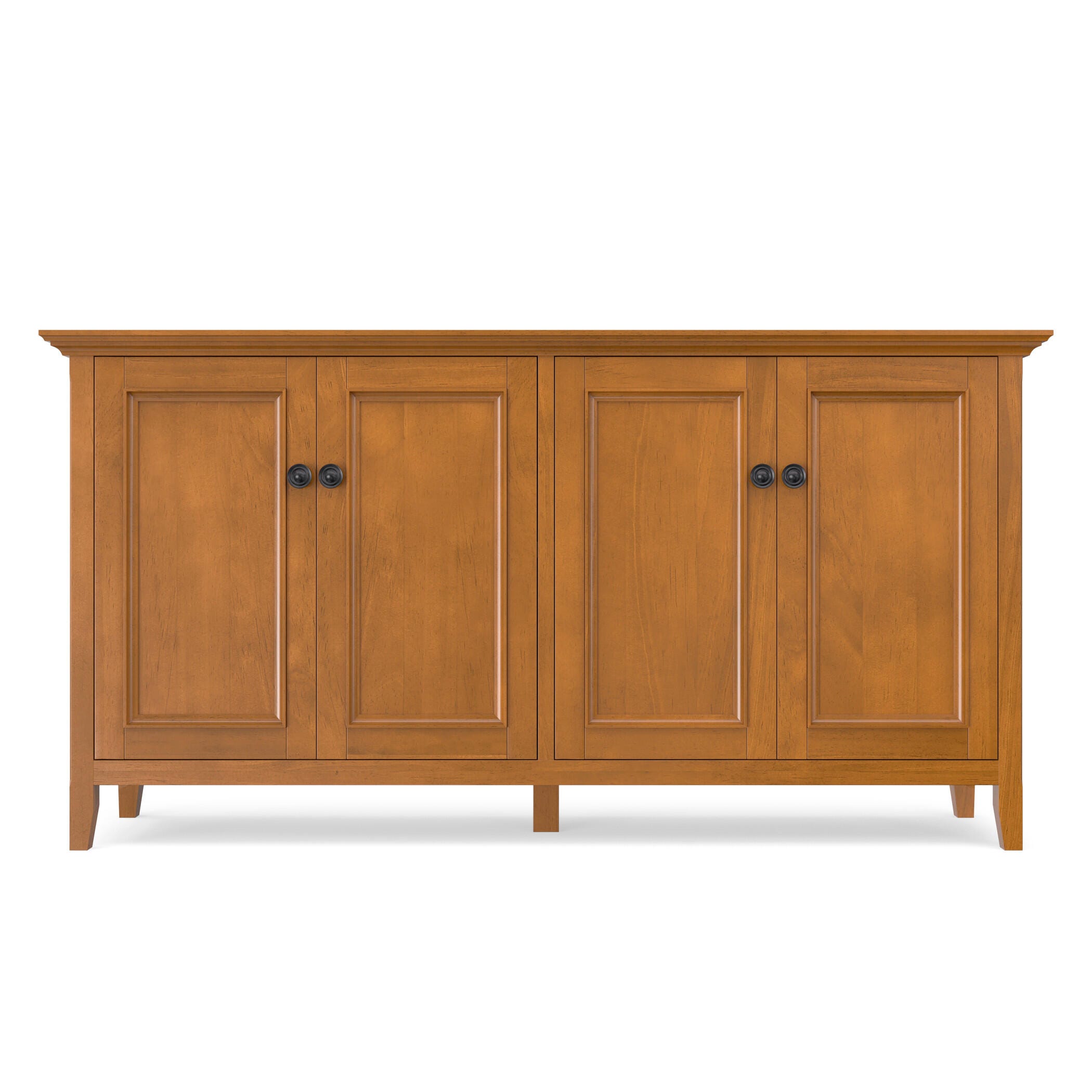 Simpli Home Amherst 66" Accent Cabinet, Light Golden Brown, large