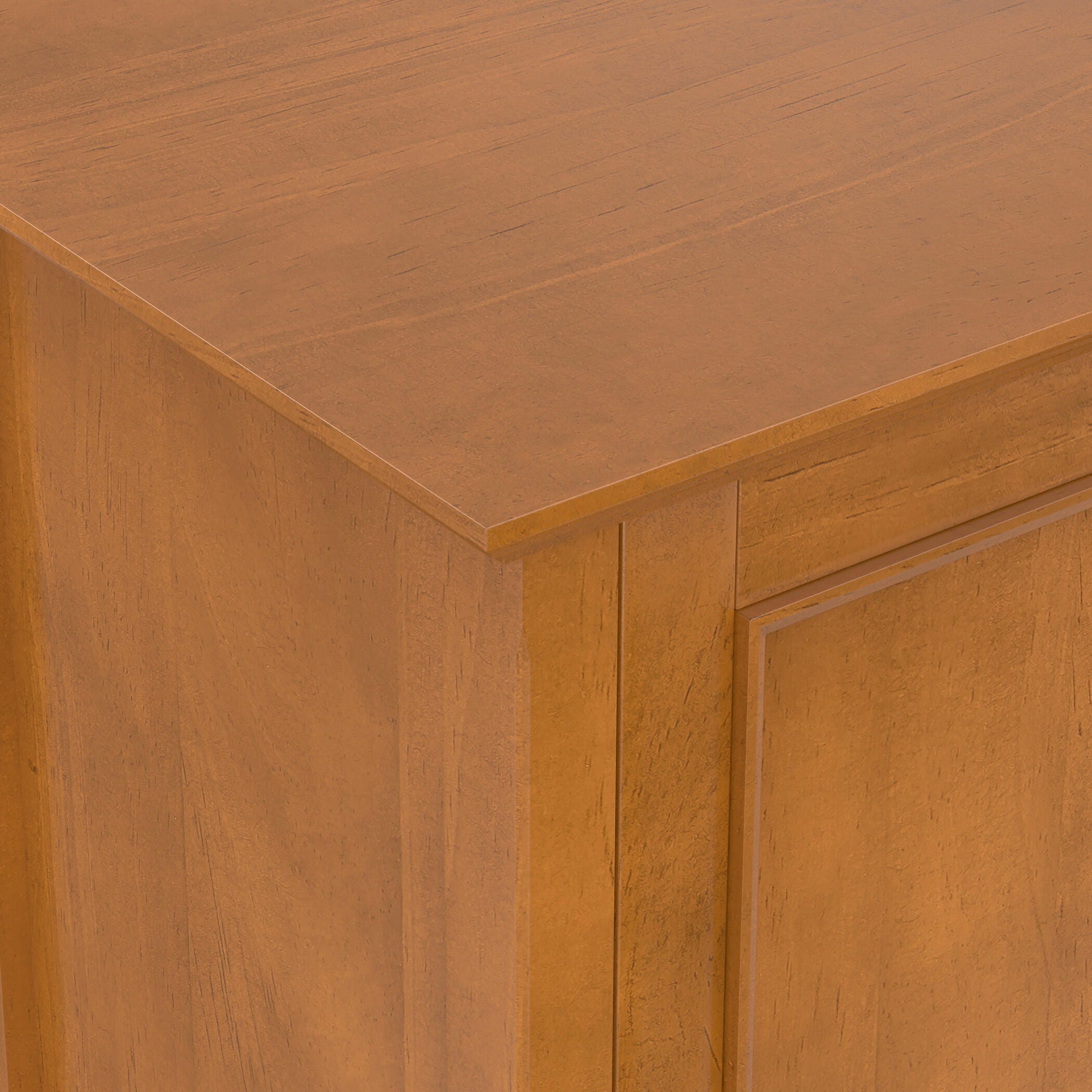 Simpli Home Amherst 66" Accent Cabinet, Light Golden Brown, large