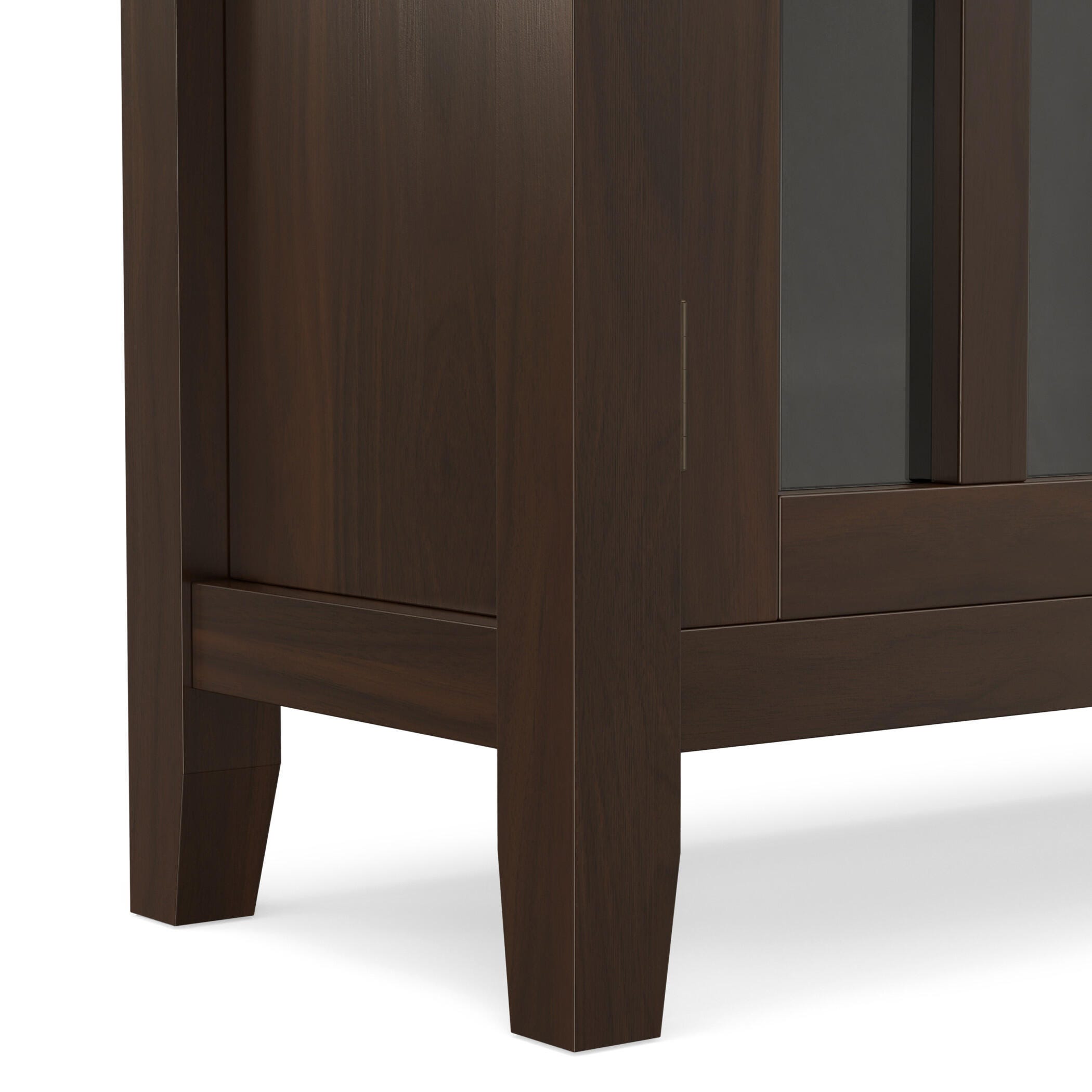 Simpli Home Artisan 30" Accent Cabinet, Tobacco Brown, large