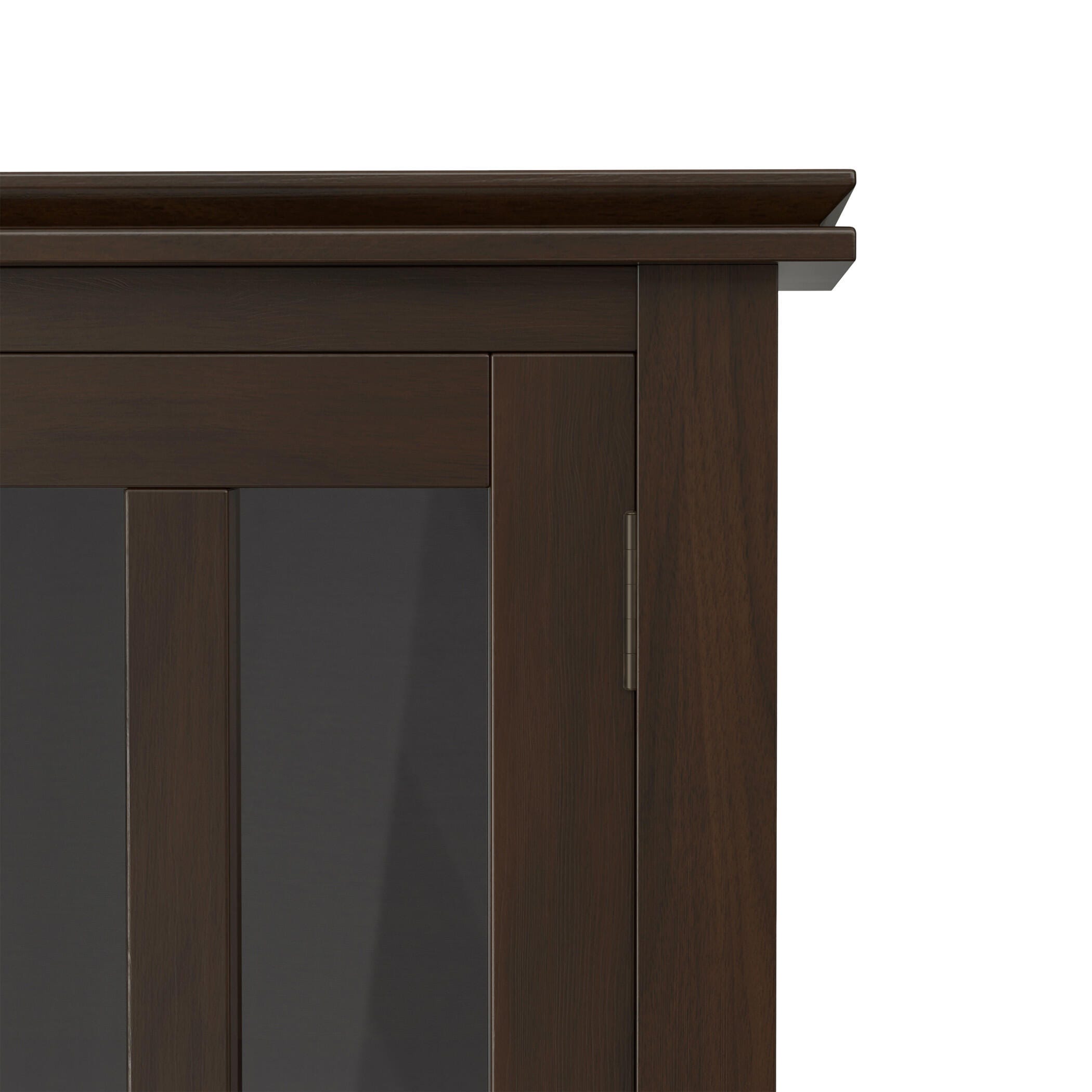 Simpli Home Artisan 30" Accent Cabinet, Tobacco Brown, large
