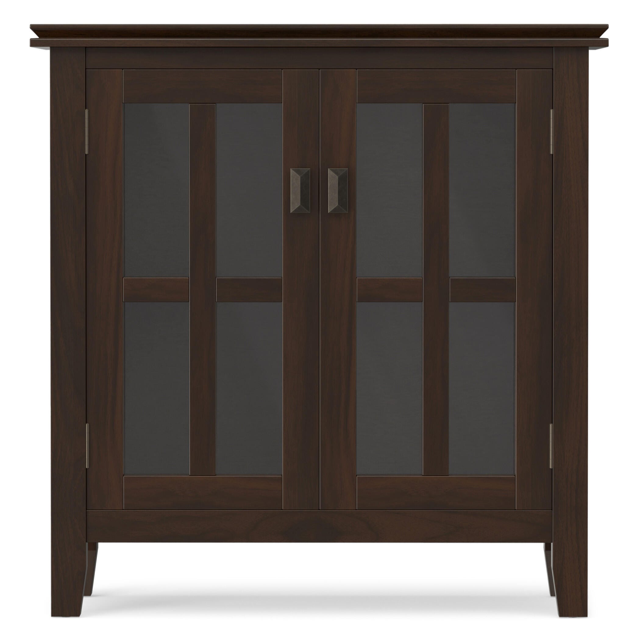 Simpli Home Artisan 30" Accent Cabinet, Tobacco Brown, large
