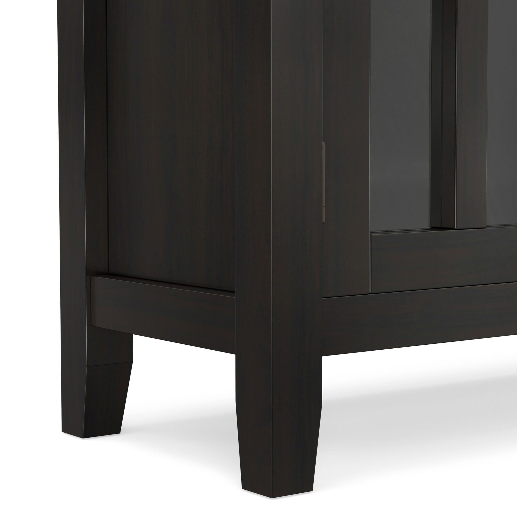 Simpli Home Artisan 30" Accent Cabinet, Hickory Brown, large