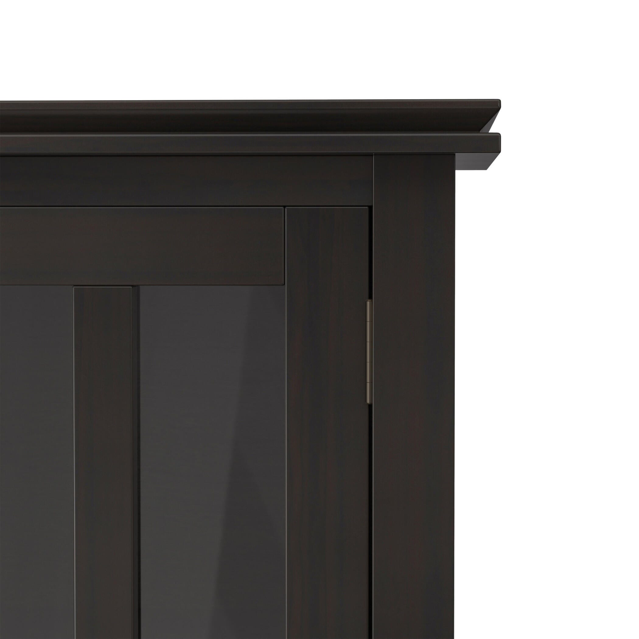 Simpli Home Artisan 30" Accent Cabinet, Hickory Brown, large