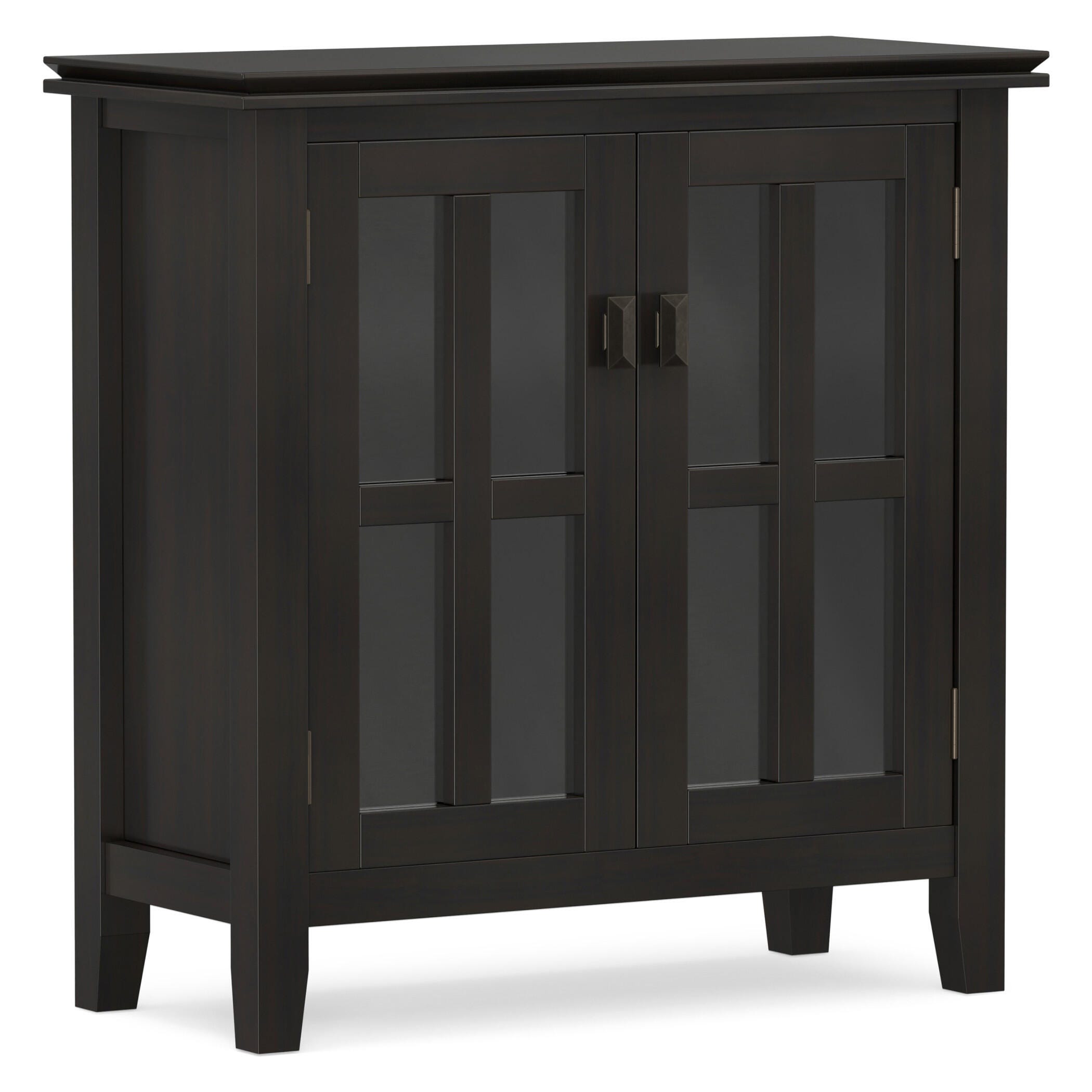 Simpli Home Artisan 30" Accent Cabinet, Hickory Brown, large