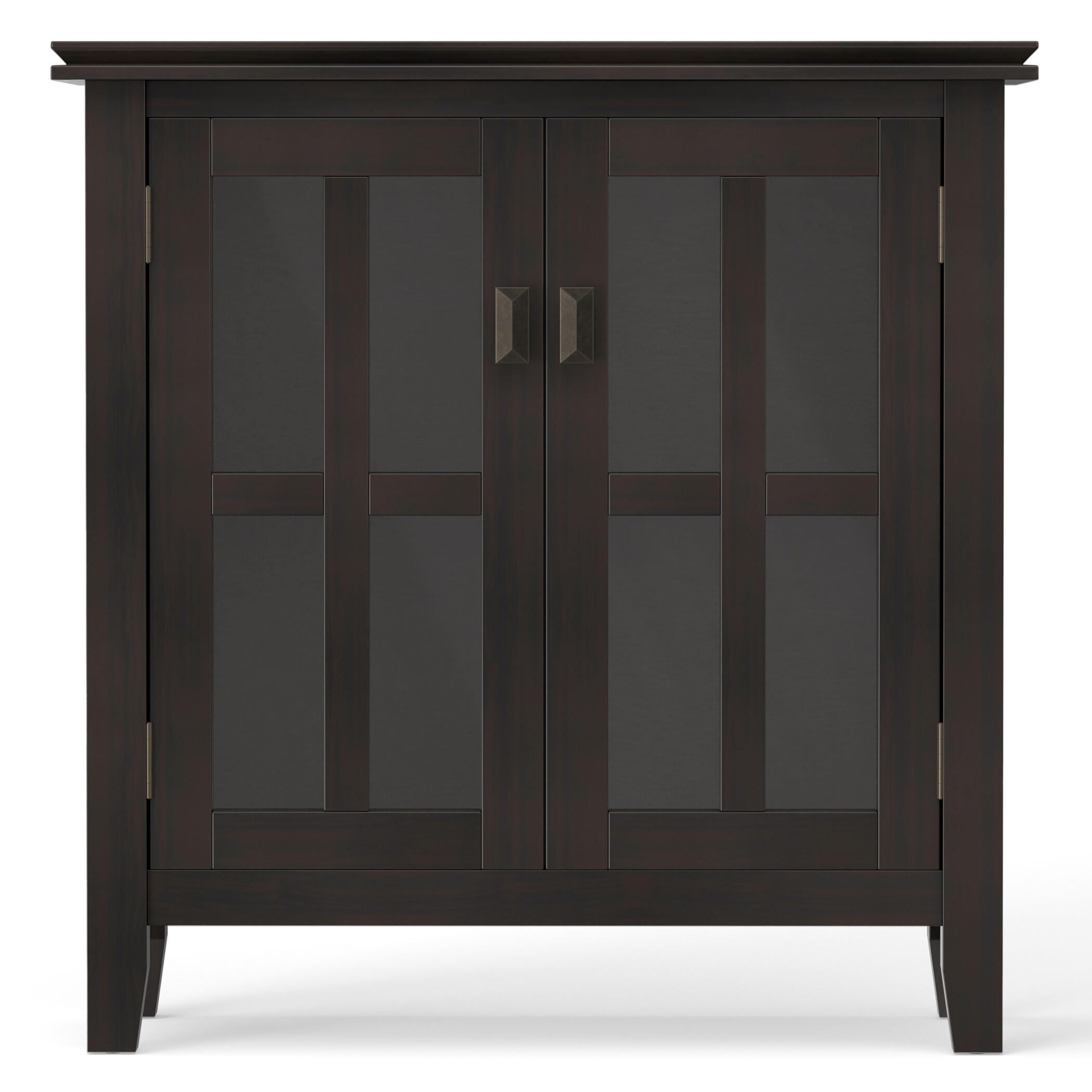 Simpli Home Artisan 30" Accent Cabinet, Hickory Brown, large