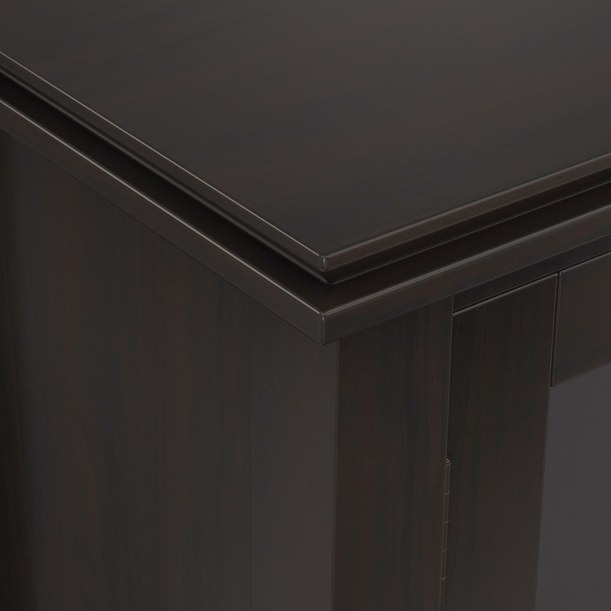 Simpli Home Artisan 30" Accent Cabinet, Hickory Brown, large