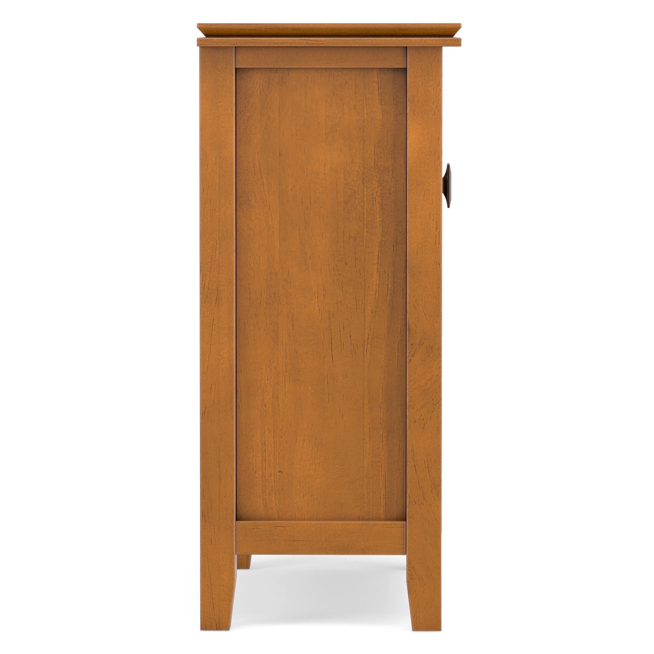Simpli Home Artisan 30" Accent Cabinet, Honey Brown, large