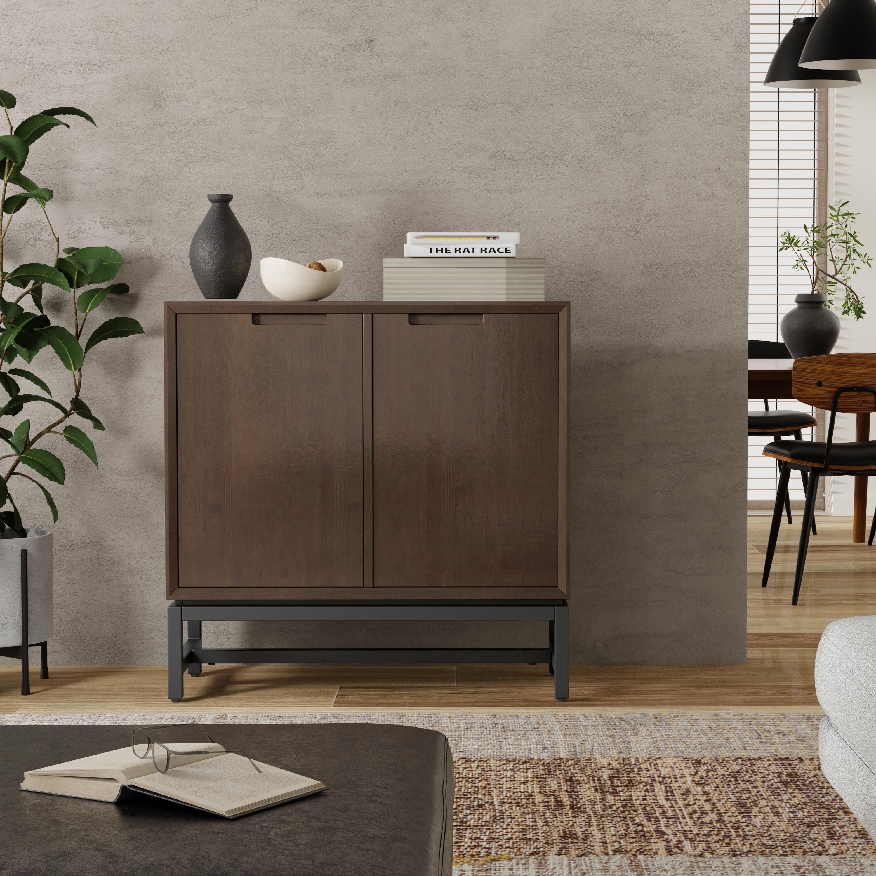 Simpli Home Banting 32" Accent Cabinet, , large