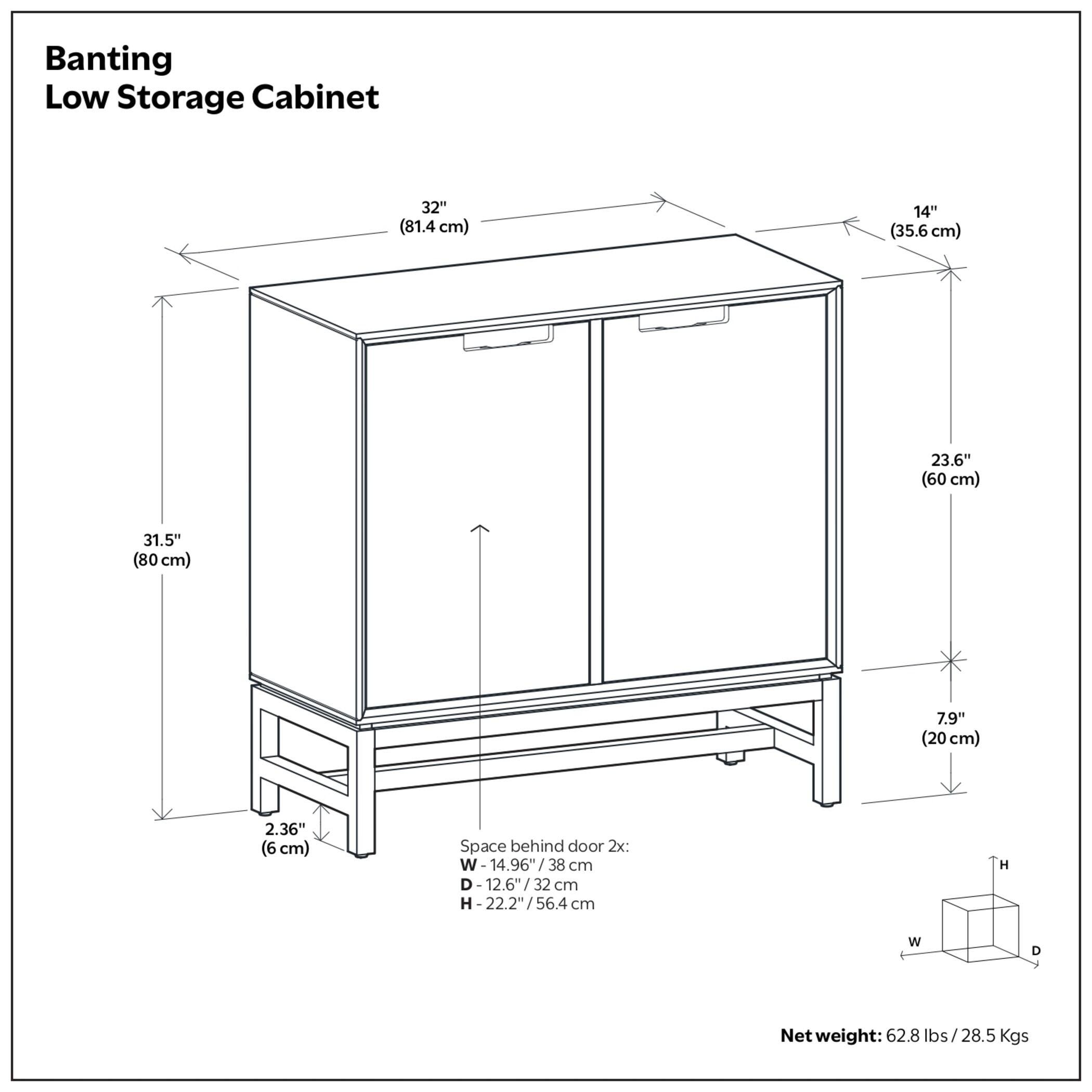 Simpli Home Banting 32" Accent Cabinet, , large