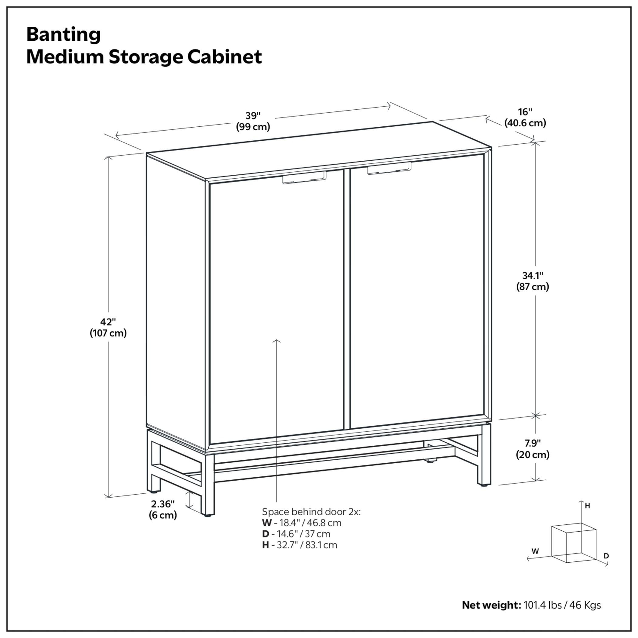 Simpli Home Banting 39" Accent Cabinet, , large