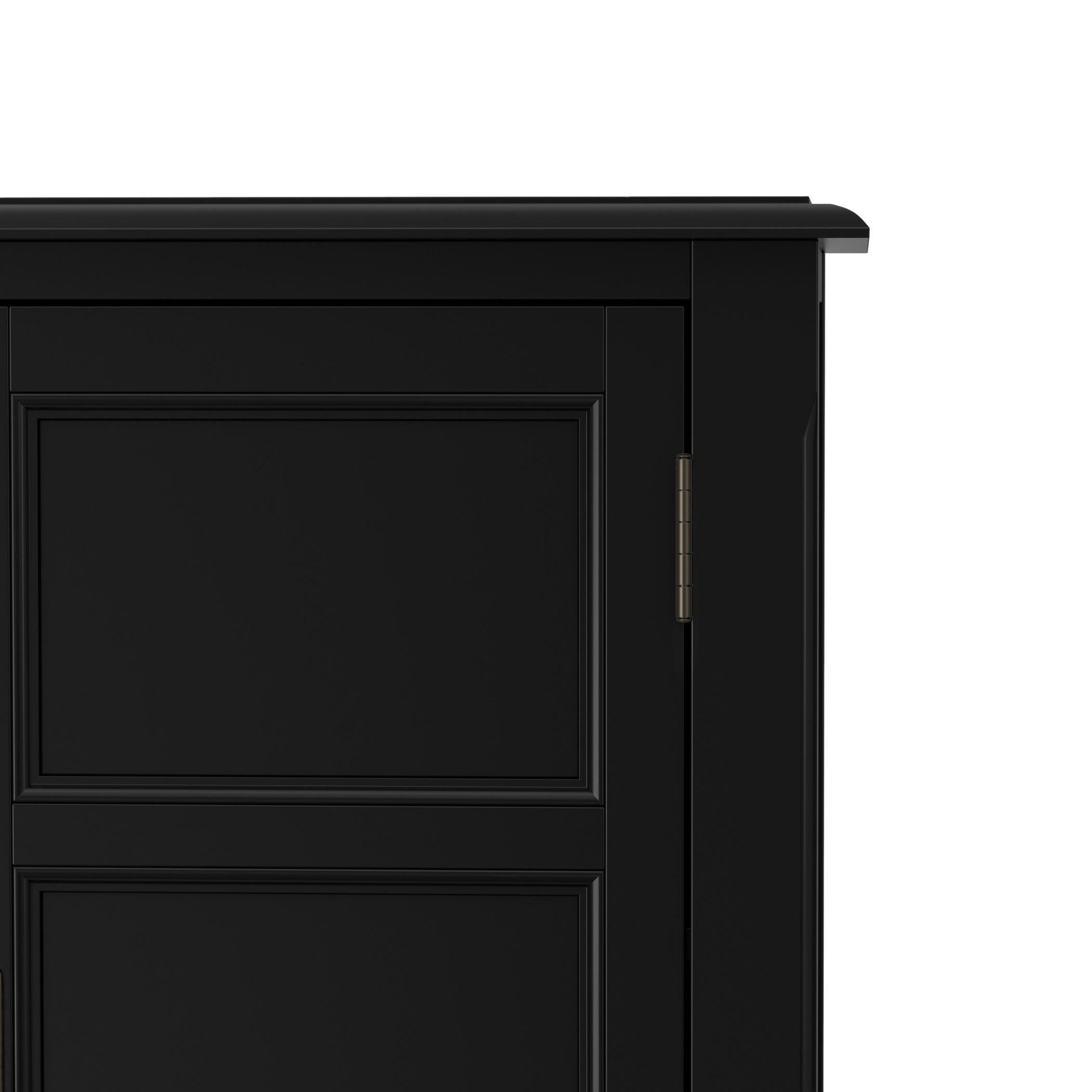 Simpli Home Burlington 30" Accent Cabinet, Black, large