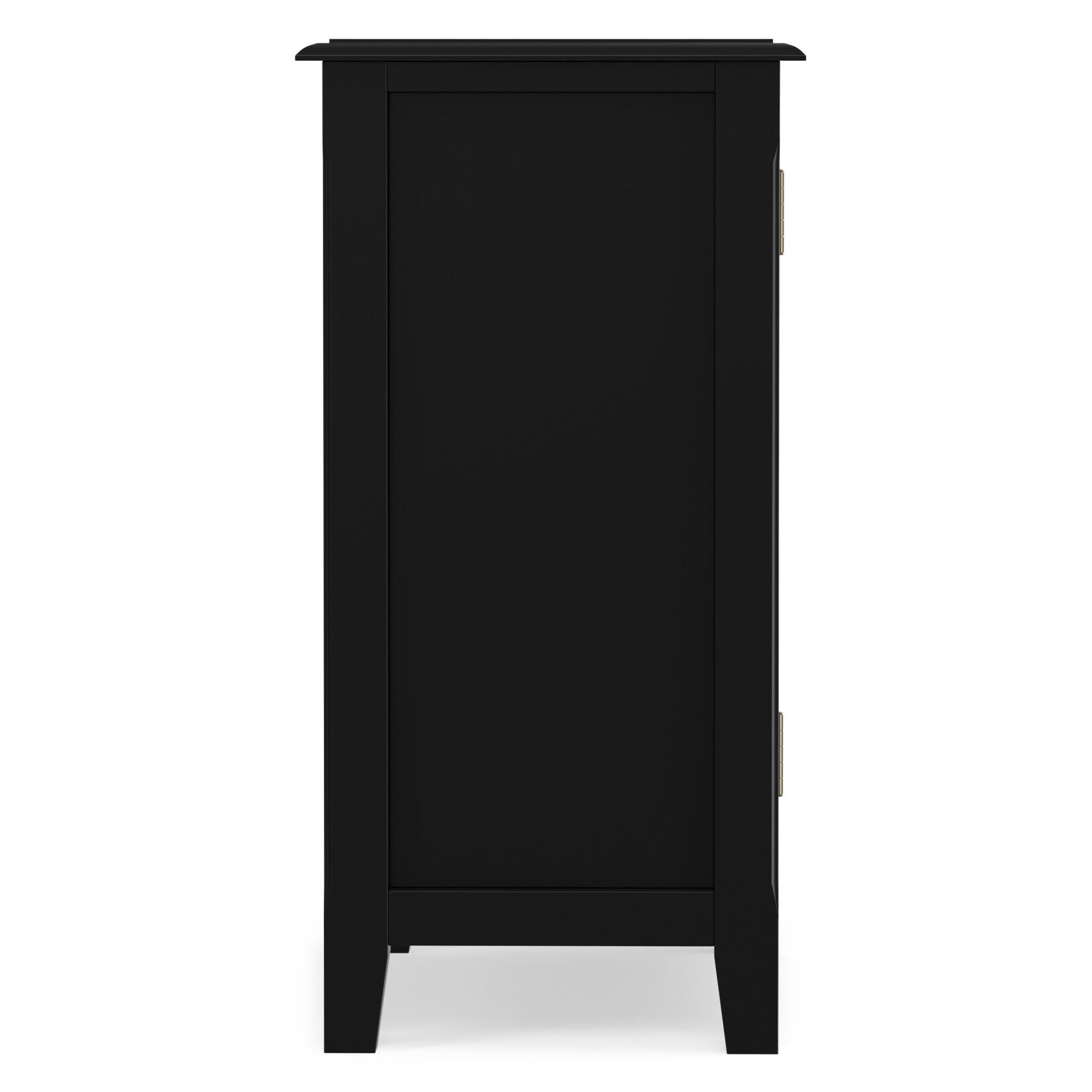Simpli Home Burlington 30" Accent Cabinet, Black, large
