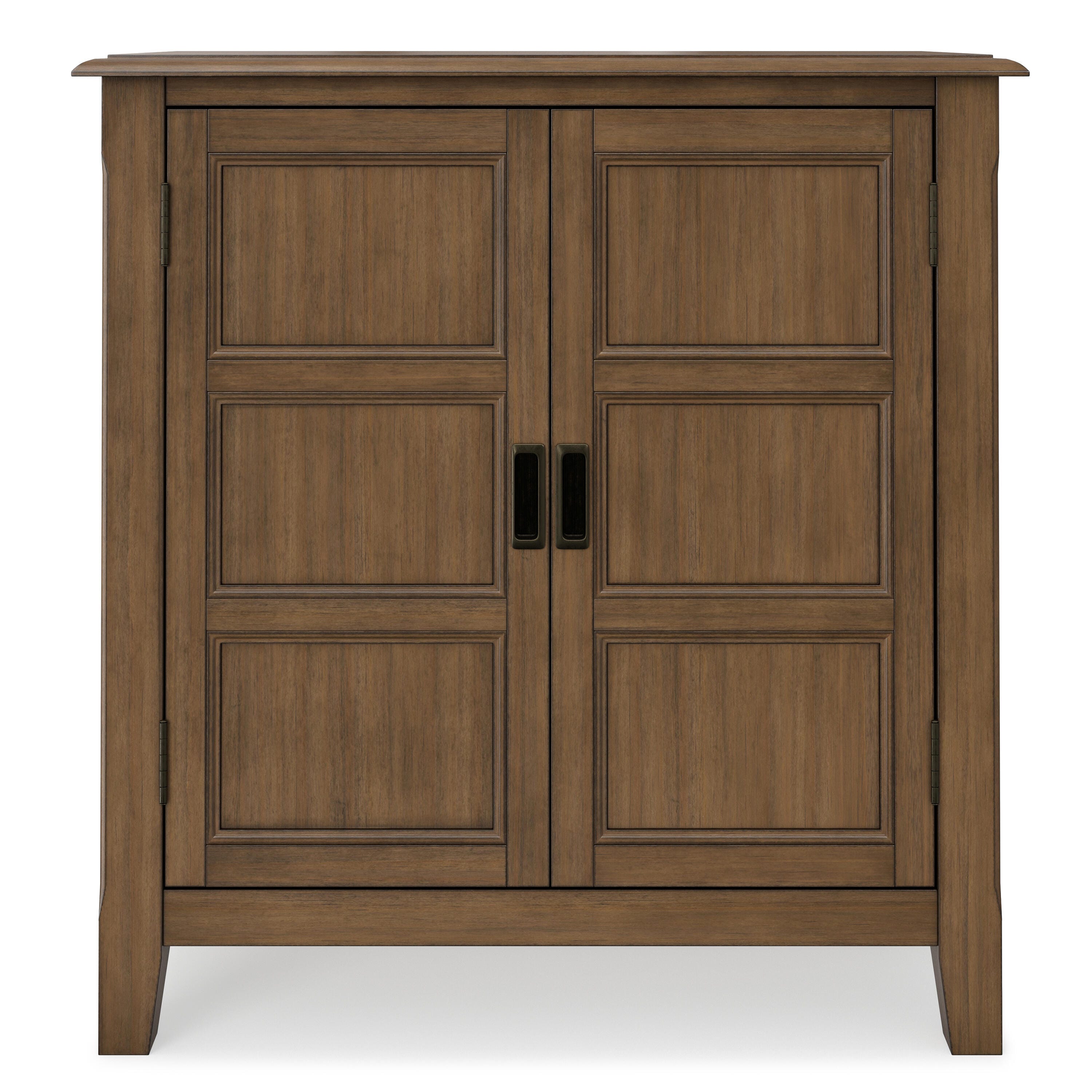 Simpli Home Burlington 30" Accent Cabinet, Rustic Natural Aged Brown, large