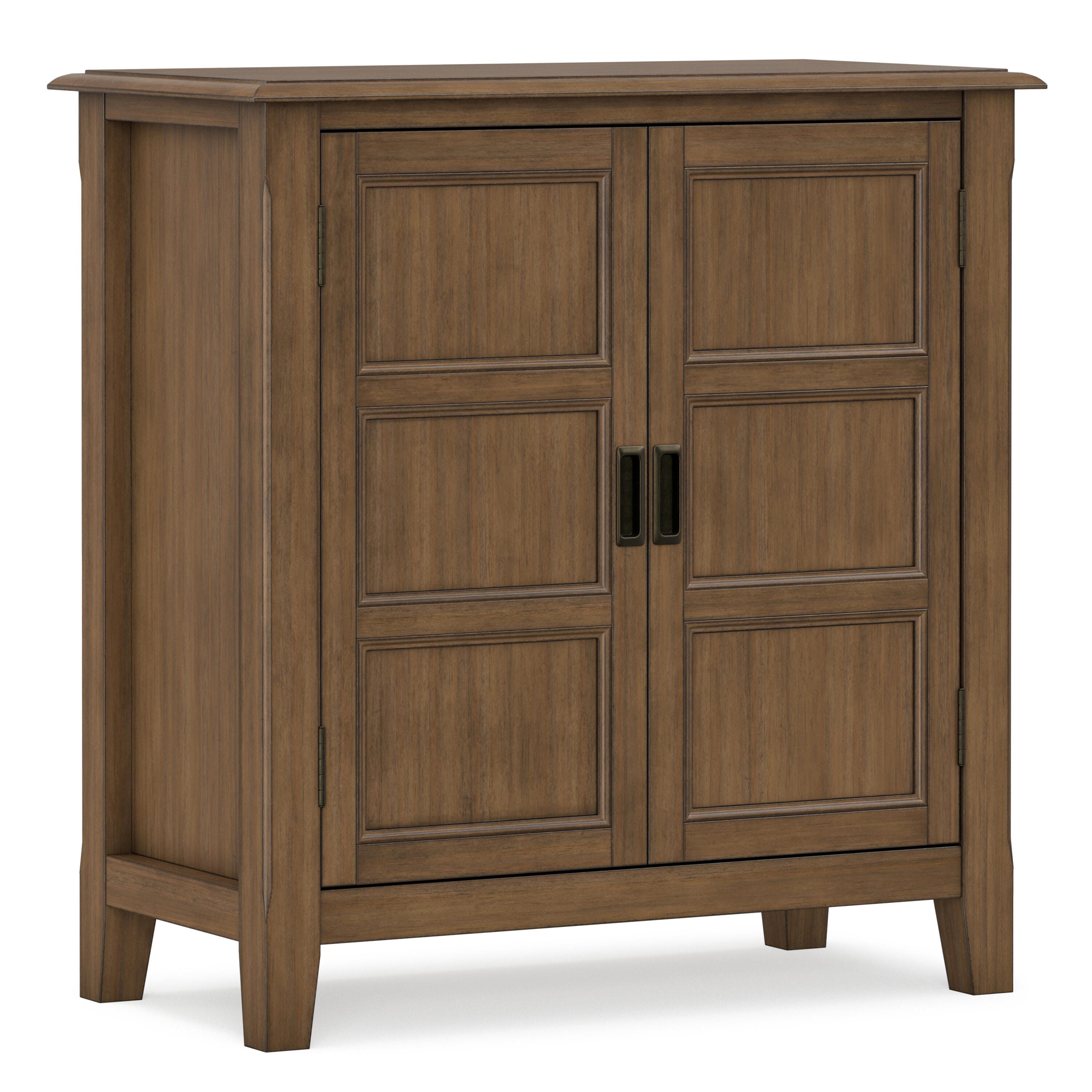Simpli Home Burlington 30" Accent Cabinet, Rustic Natural Aged Brown, large