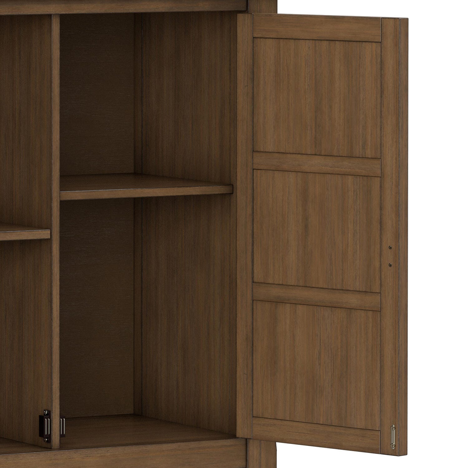 Simpli Home Burlington 30" Accent Cabinet, Rustic Natural Aged Brown, large
