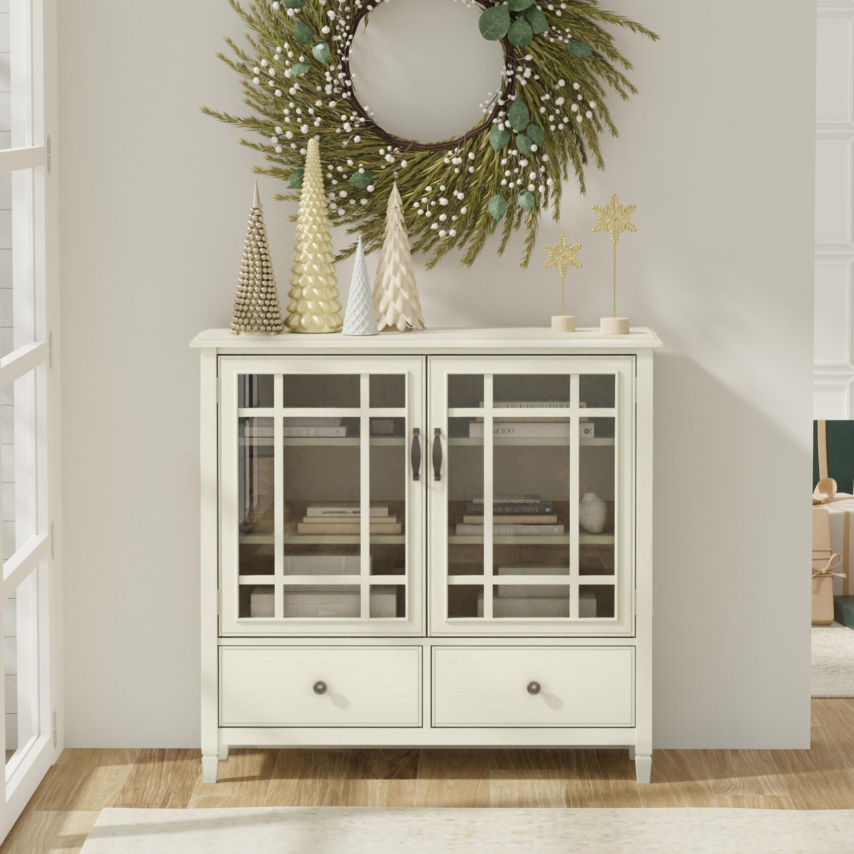 Simpli Home Connaught Solid 46" Accent Cabinet, , rollover
