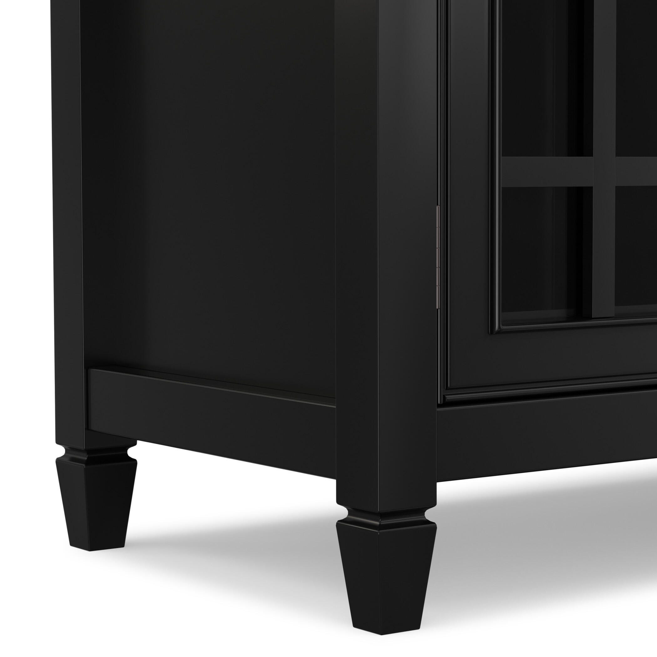 Simpli Home Connaught 60" Accent Cabinet, Black, large