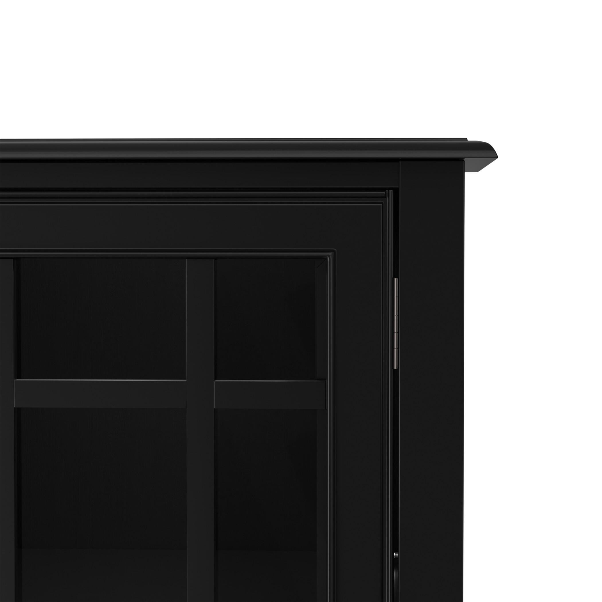 Simpli Home Connaught 60" Accent Cabinet, Black, large