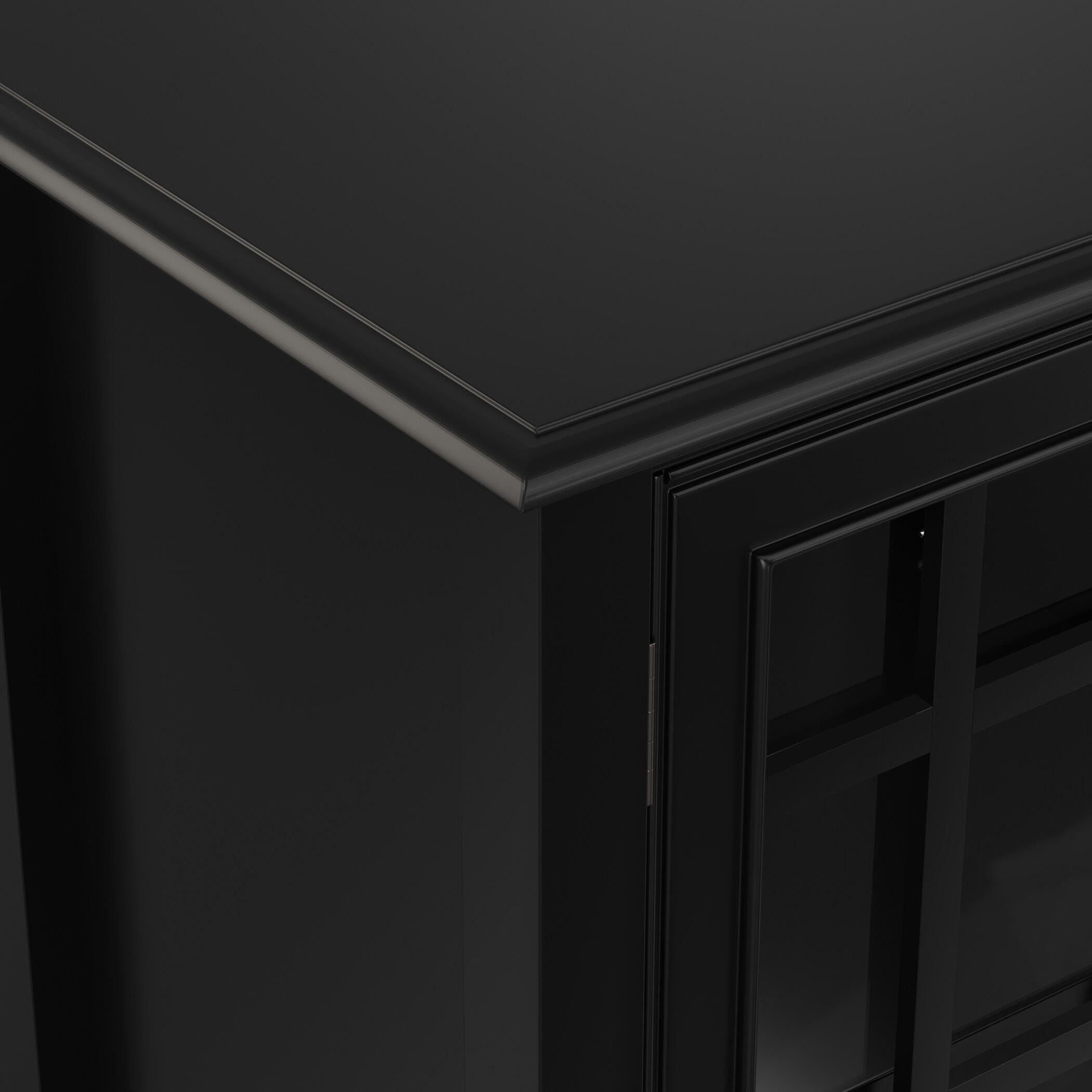 Simpli Home Connaught 60" Accent Cabinet, Black, large