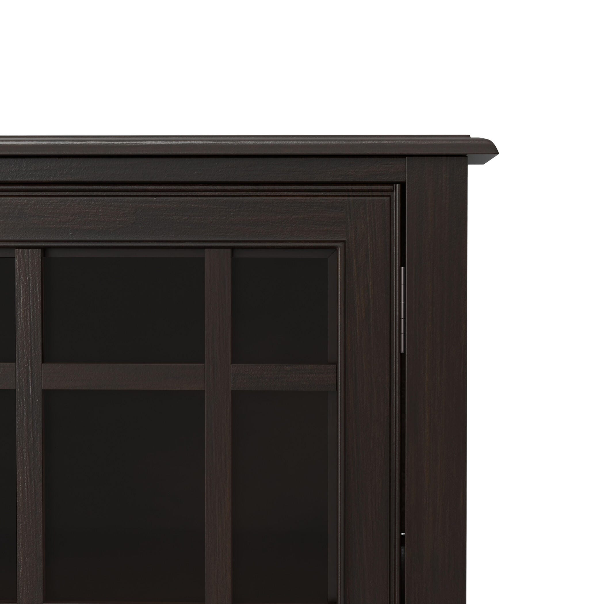 Simpli Home Connaught 60" Accent Cabinet, Chestnut Brown, large