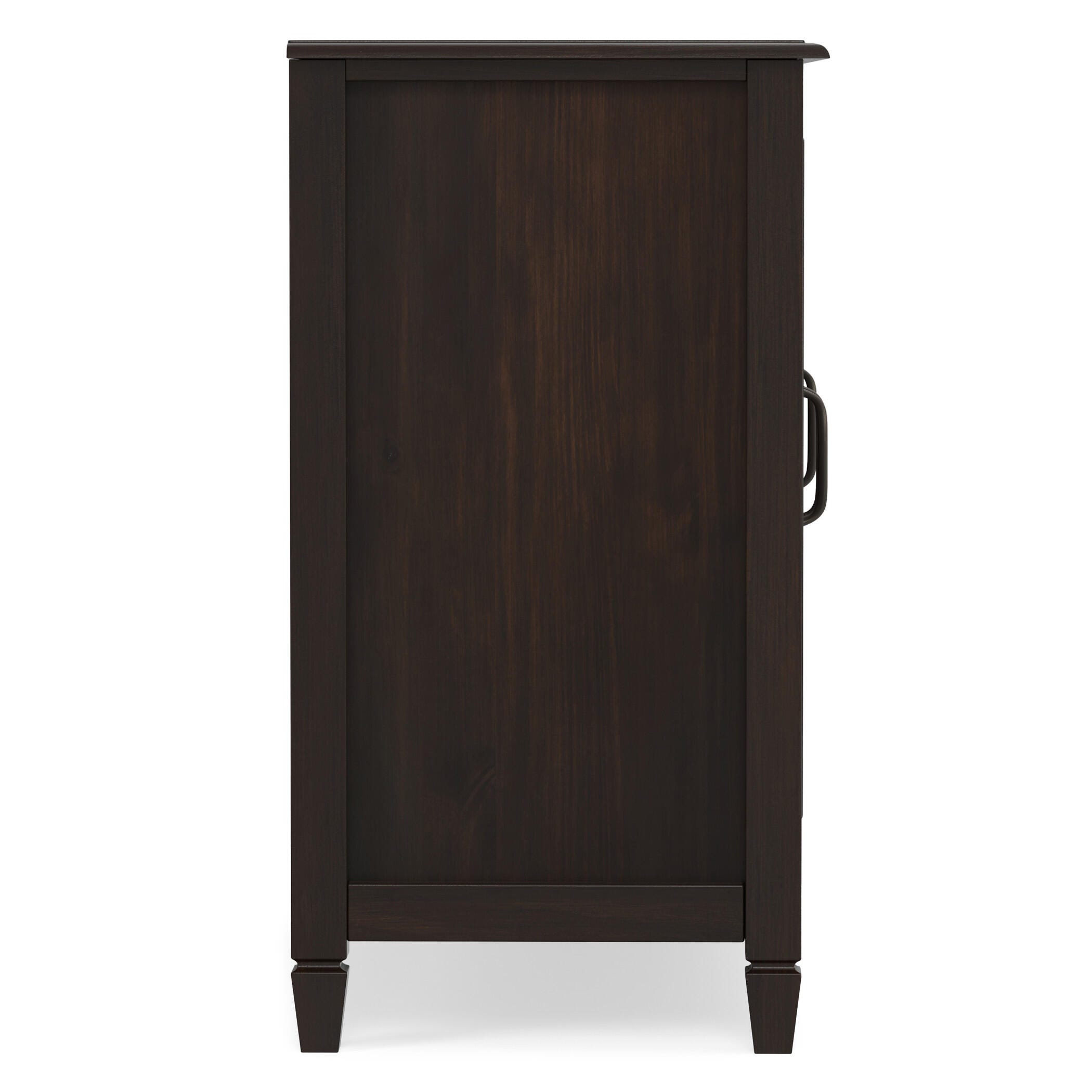 Simpli Home Connaught 60" Accent Cabinet, Chestnut Brown, large