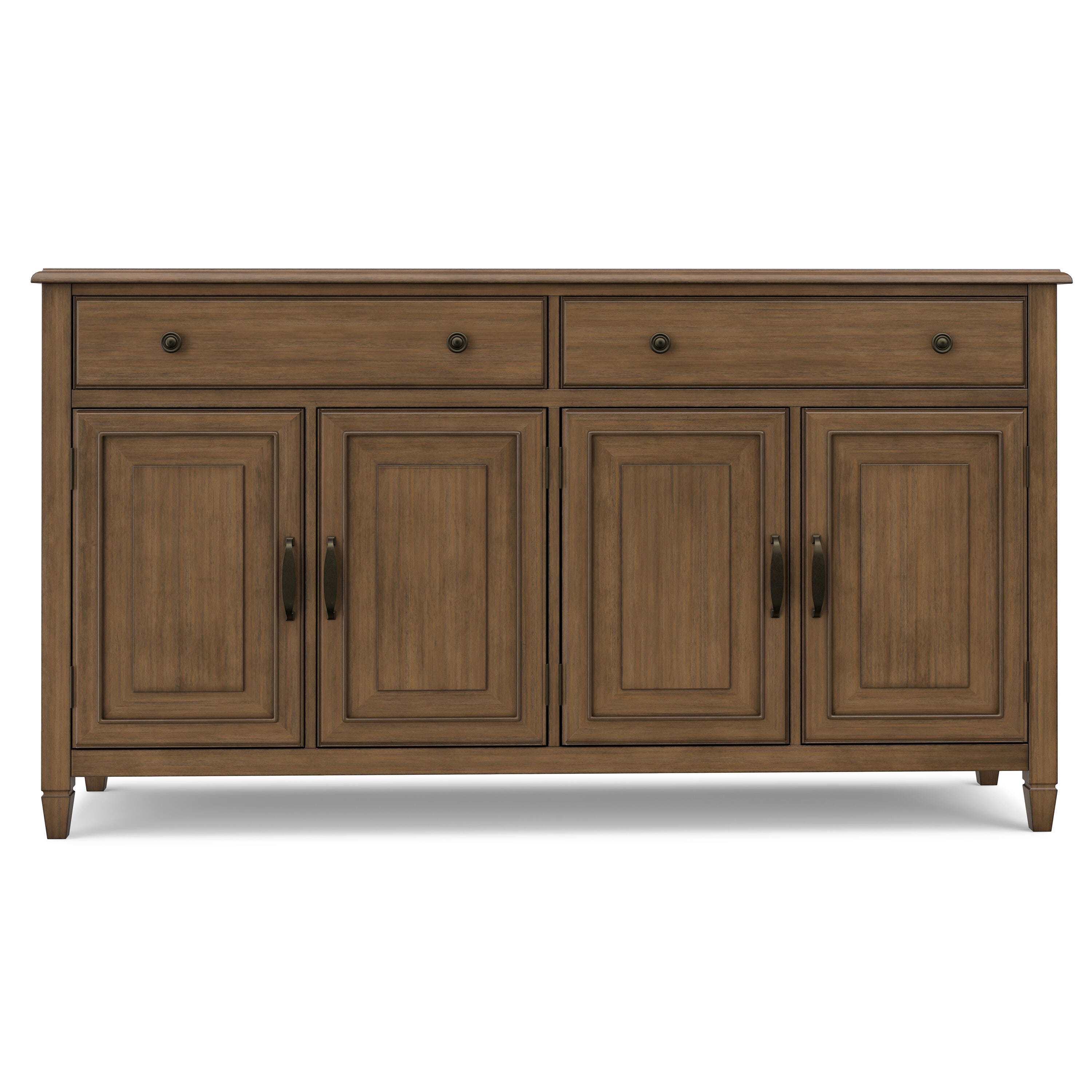 Simpli Home Connaught 66" Accent Cabinet, Rustic Natural Aged Brown, large
