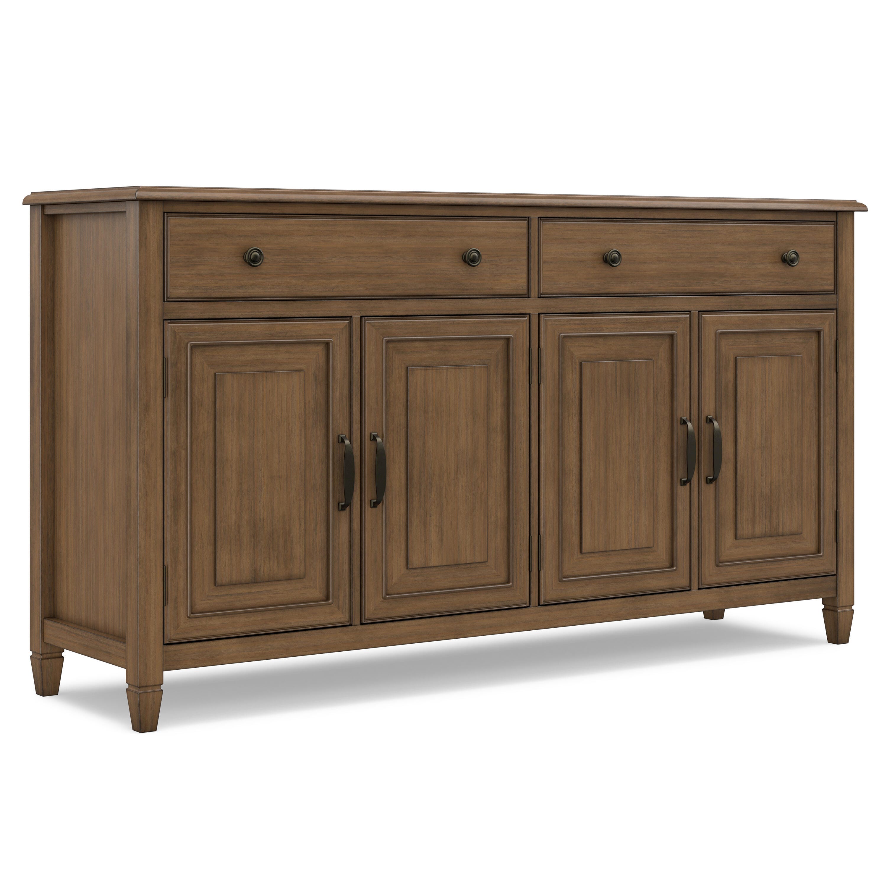 Simpli Home Connaught 66" Accent Cabinet, Rustic Natural Aged Brown, large