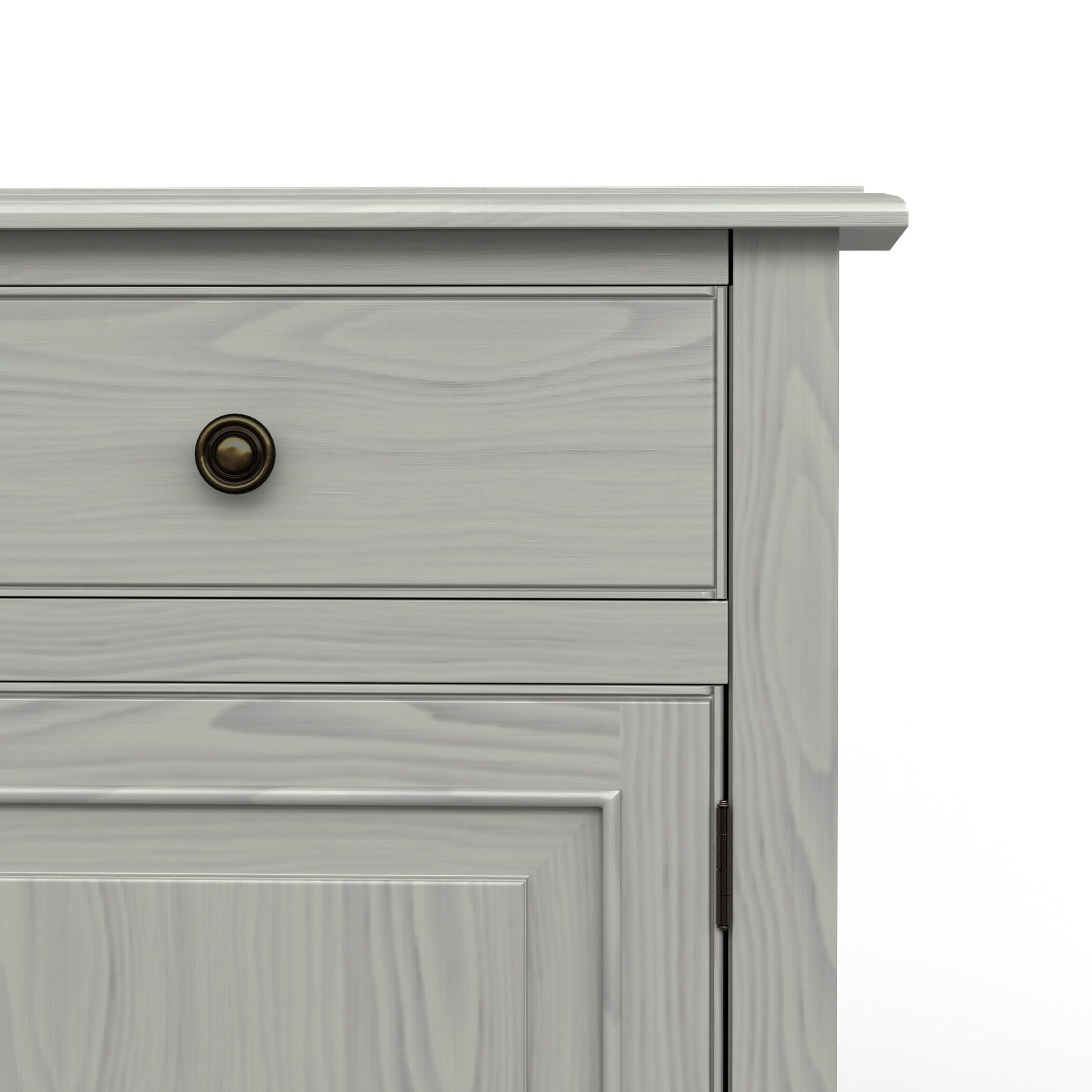 Simpli Home Connaught 40" Accent Cabinet, Fog Gray, large
